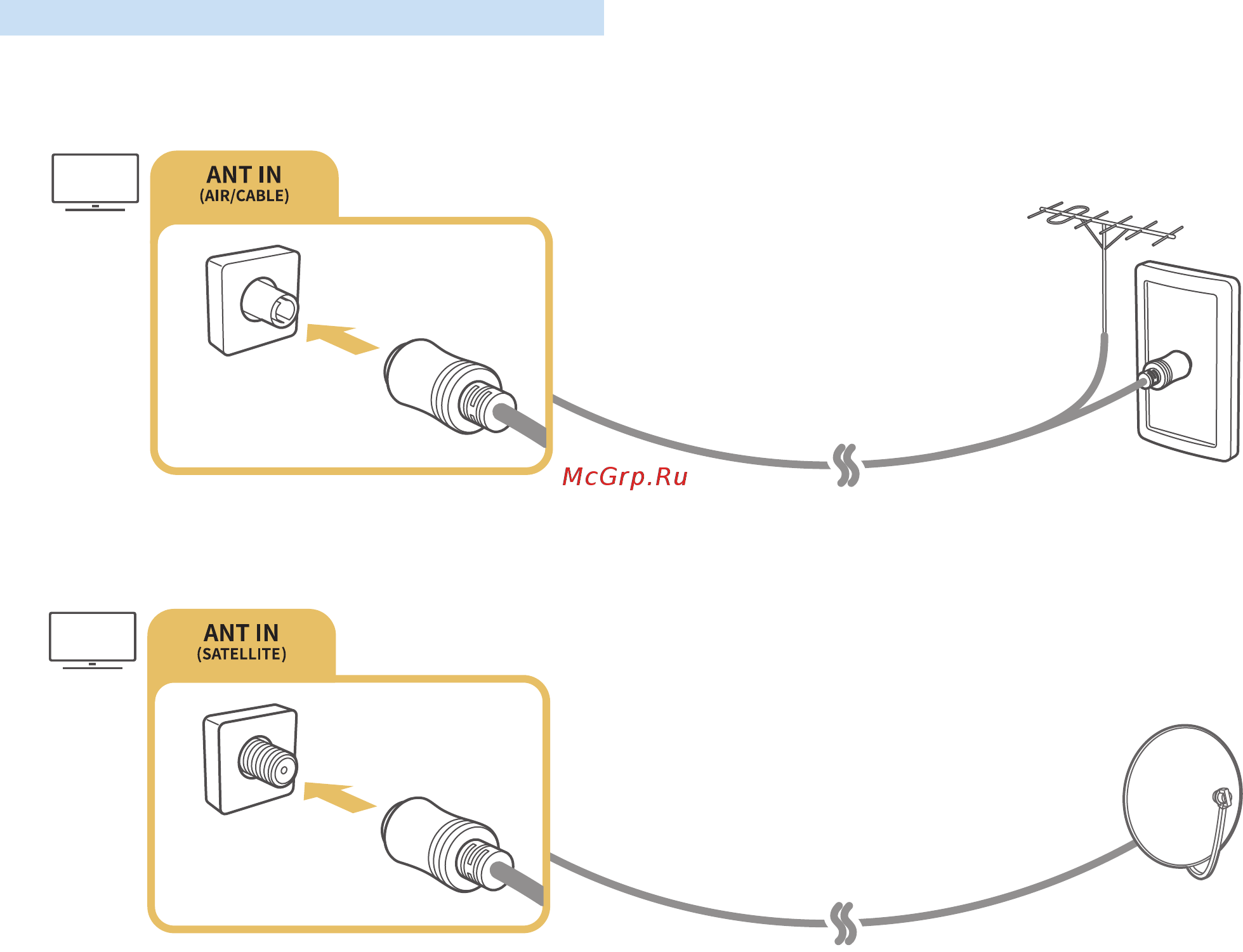 Samsung UE55M6500AU Black [16/155] Подключение антенны антенна