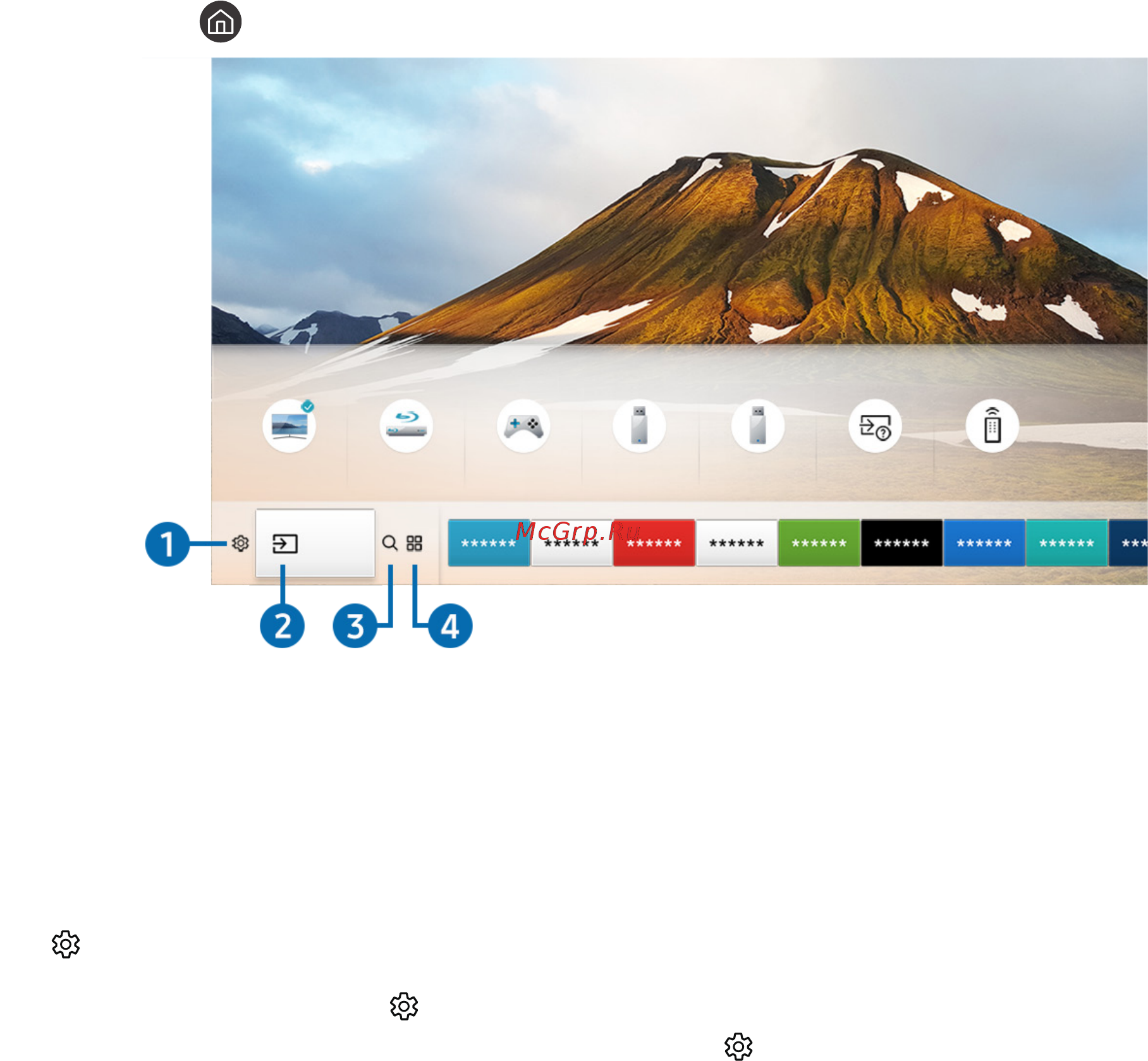 Samsung UE55M6500AU Black [40/155] Отображение начального экрана