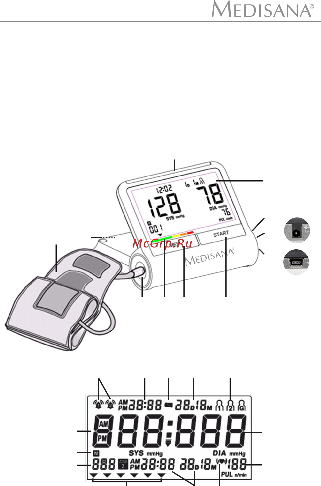 Medisana BU 550 Connect (51290) Инструкция по эксплуатации онлайн [3/26] 293733