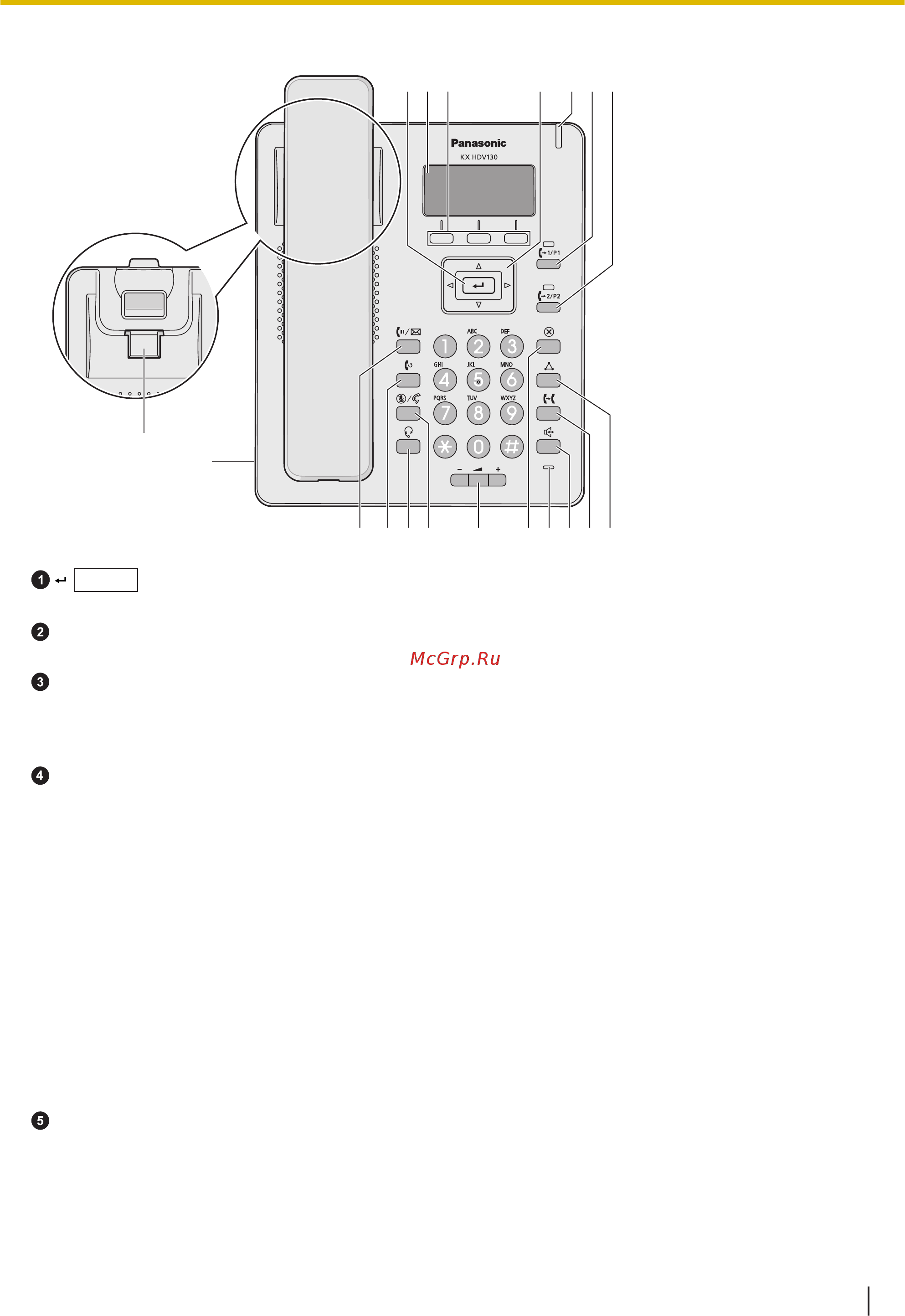 Panasonic KX-HDV230RU белый [25/116] Kx hdv130c