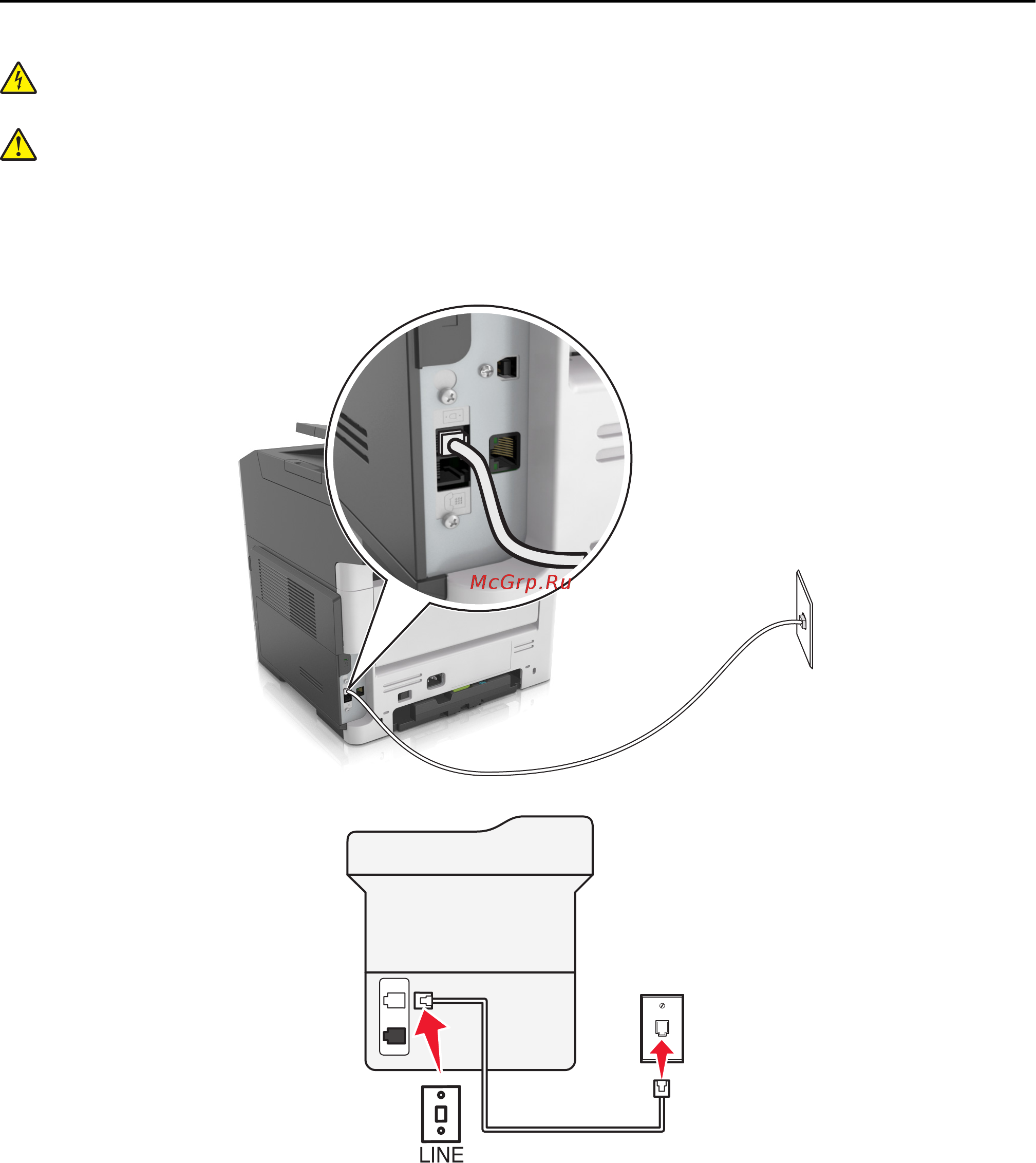 Lexmark MX310dn 35S5800 [77/273] Настройка 1 принтер подключен к выделенной линии факса