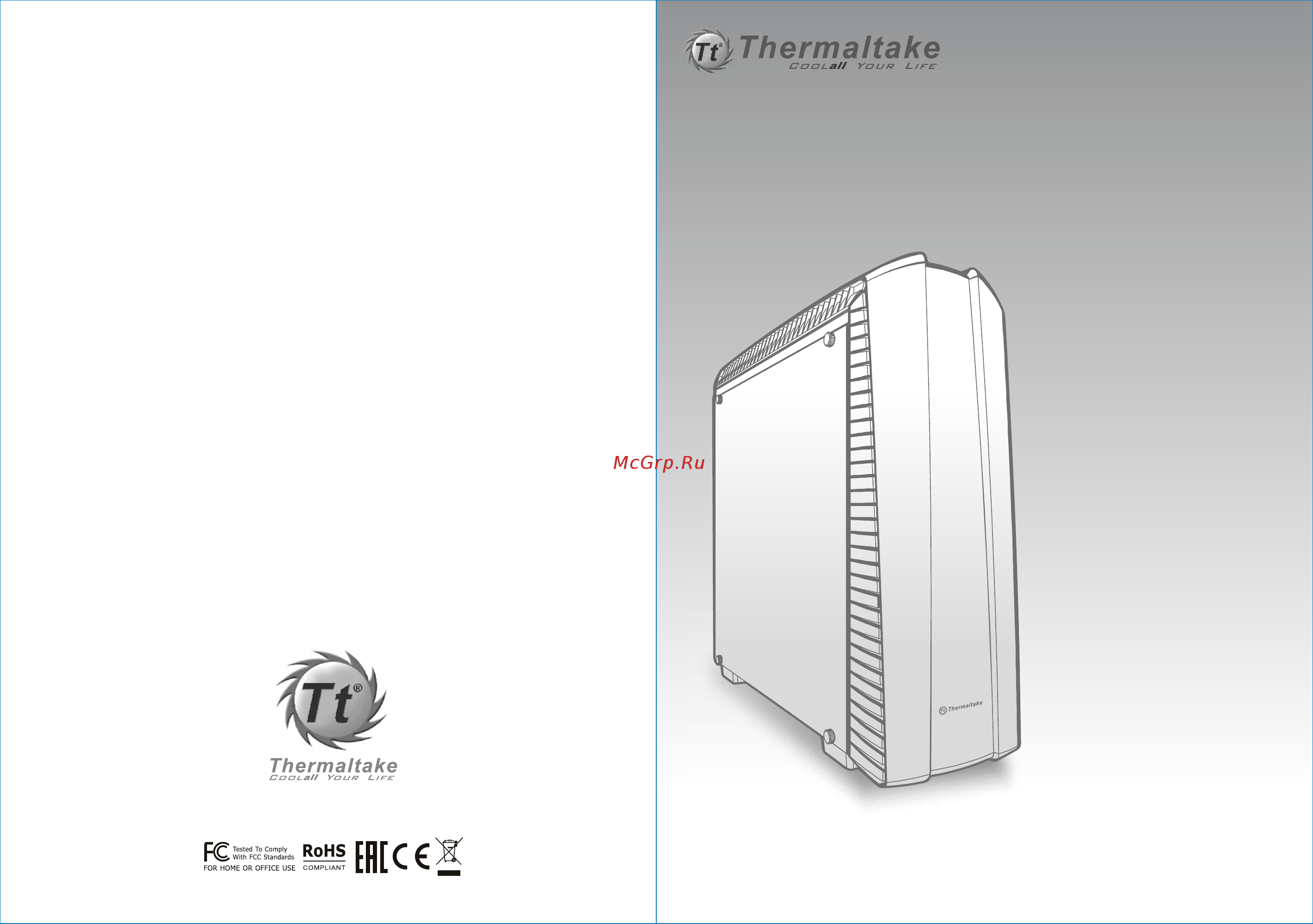 Thermaltake Versa N27 CA-1H6-00M1WN-00 Черный Инструкция по эксплуатации онлайн