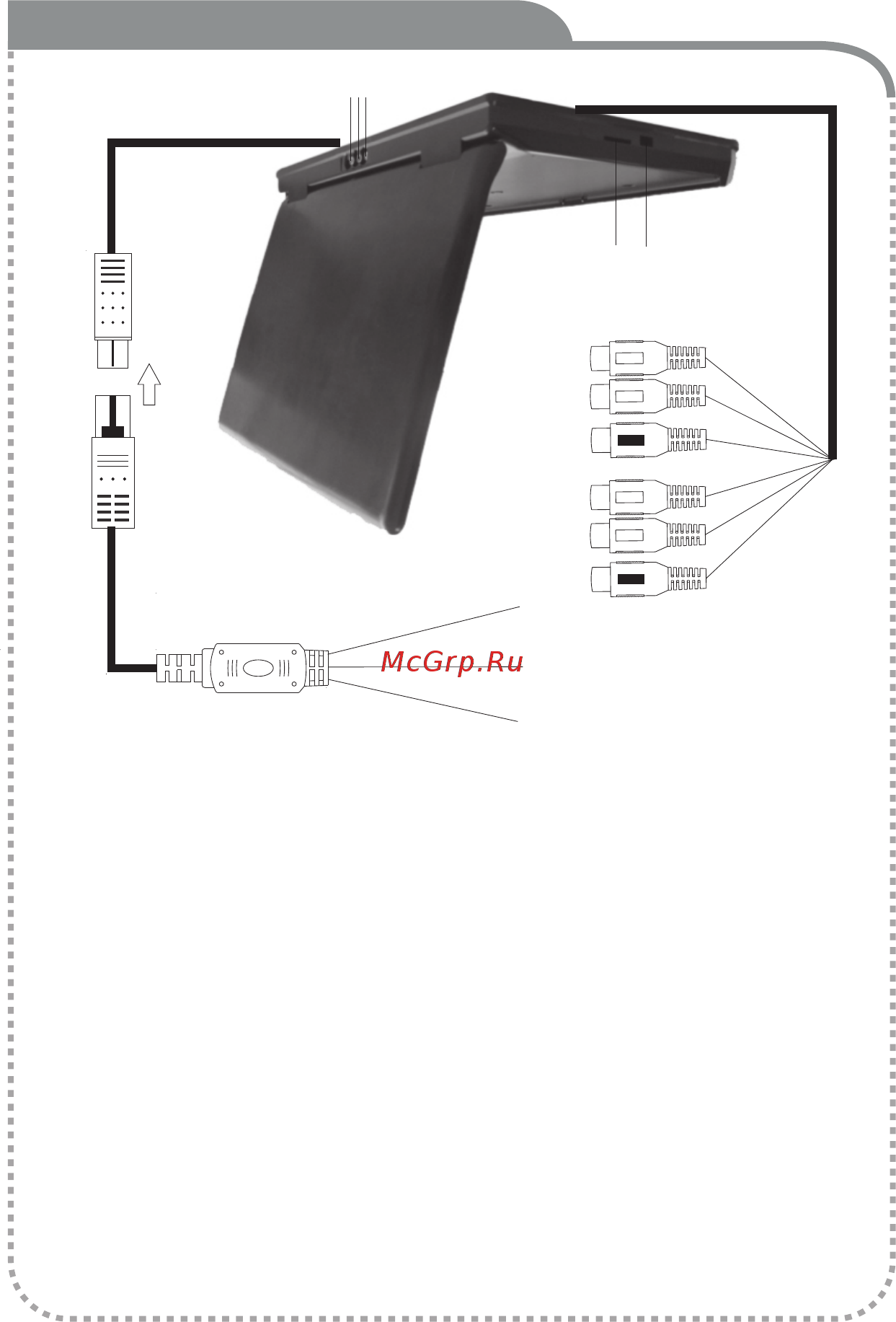 Avel AVS1520T [4/6] Подключение монитора