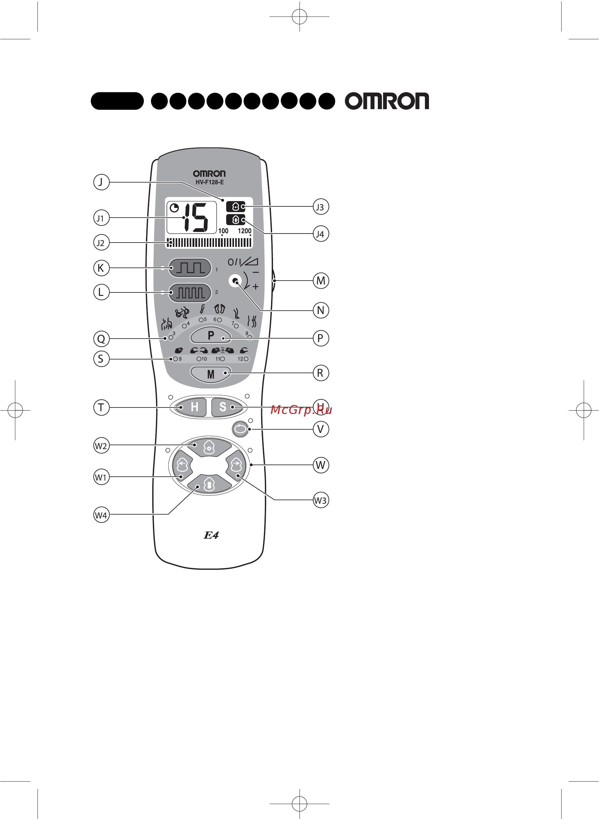 Omron Е4 [6/28] E4 tens