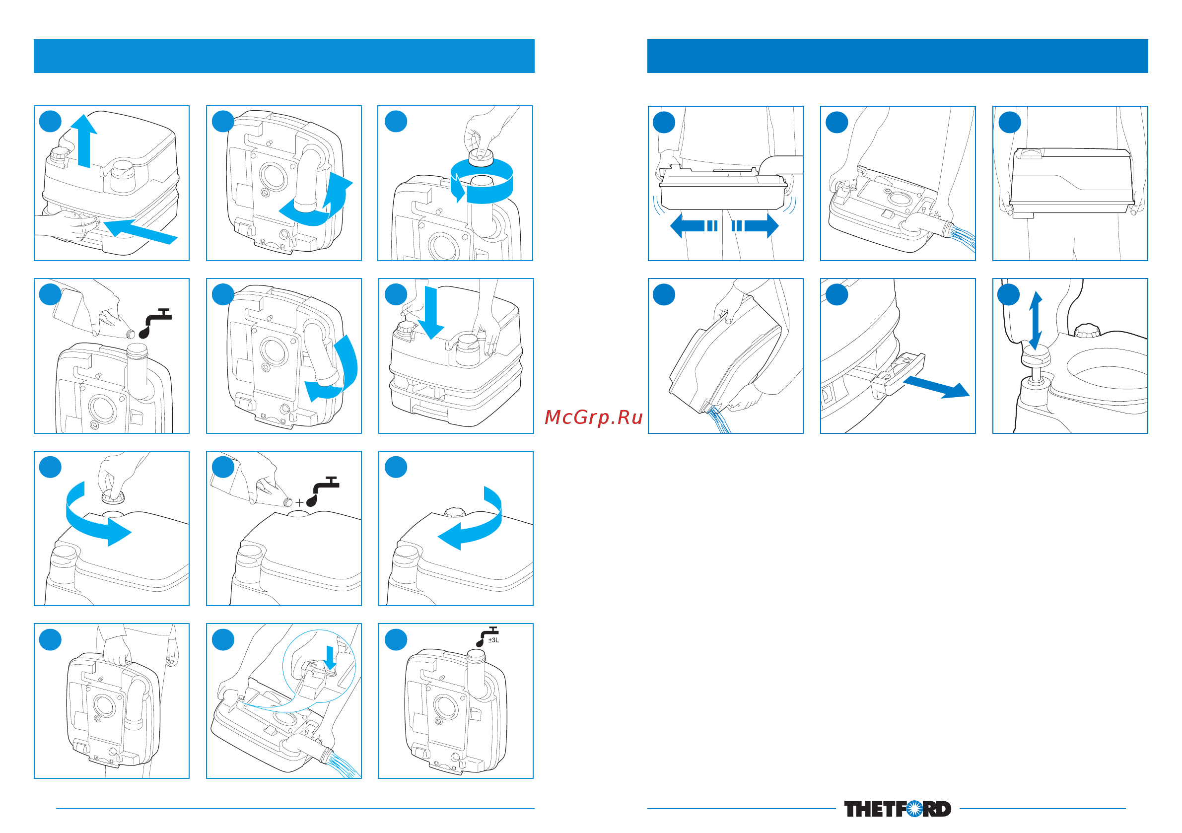 Thetford Porta Potti 335 WHITE 92828 [2/81] Quick guide