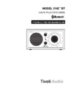 Tivoli Model One BT Black/Black-Silver (M1BTBBS) Инструкция по эксплуатации