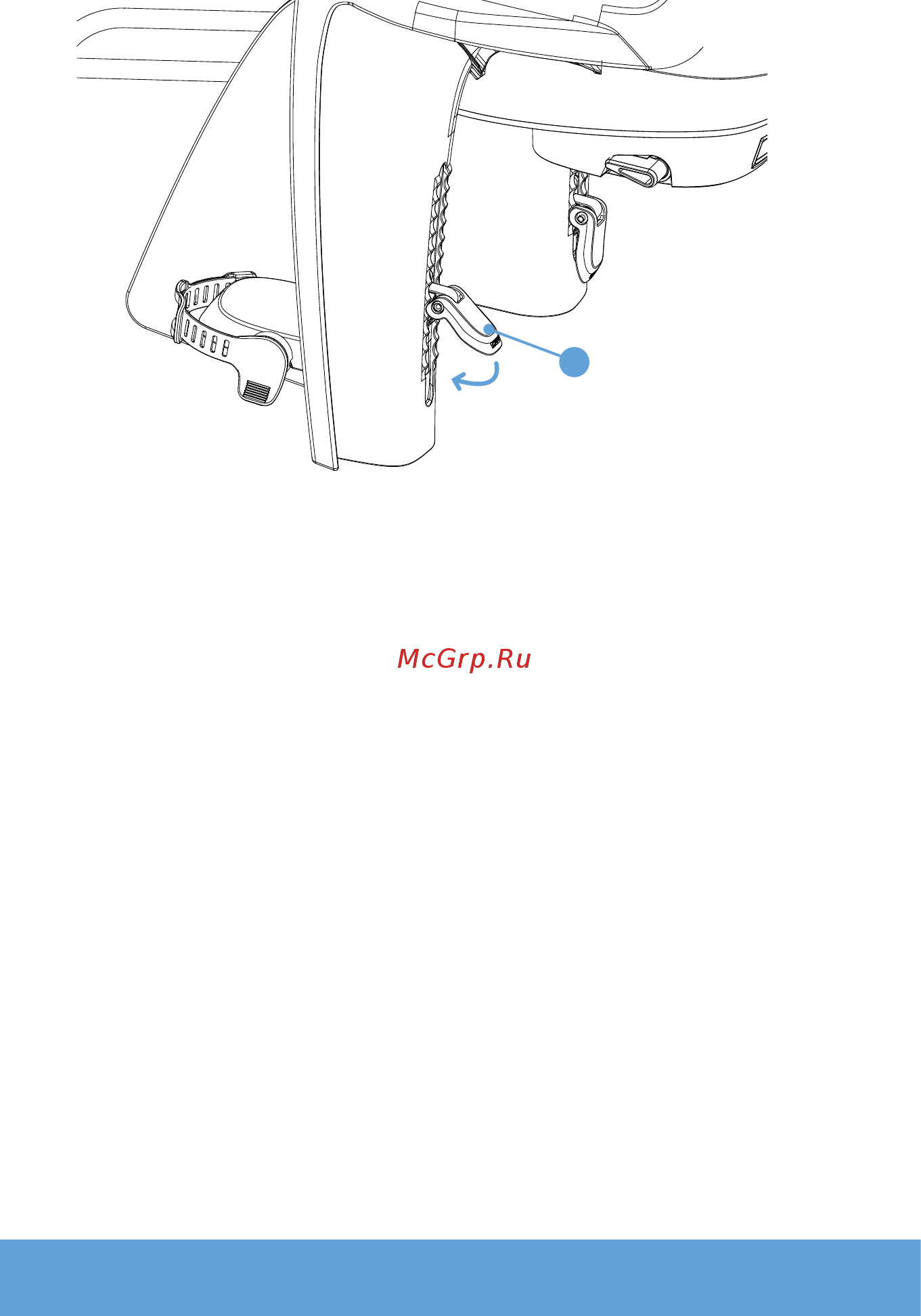 Thule RideAlong new оранжевое [74/120] Footrest adjustment verstellung fußstütze