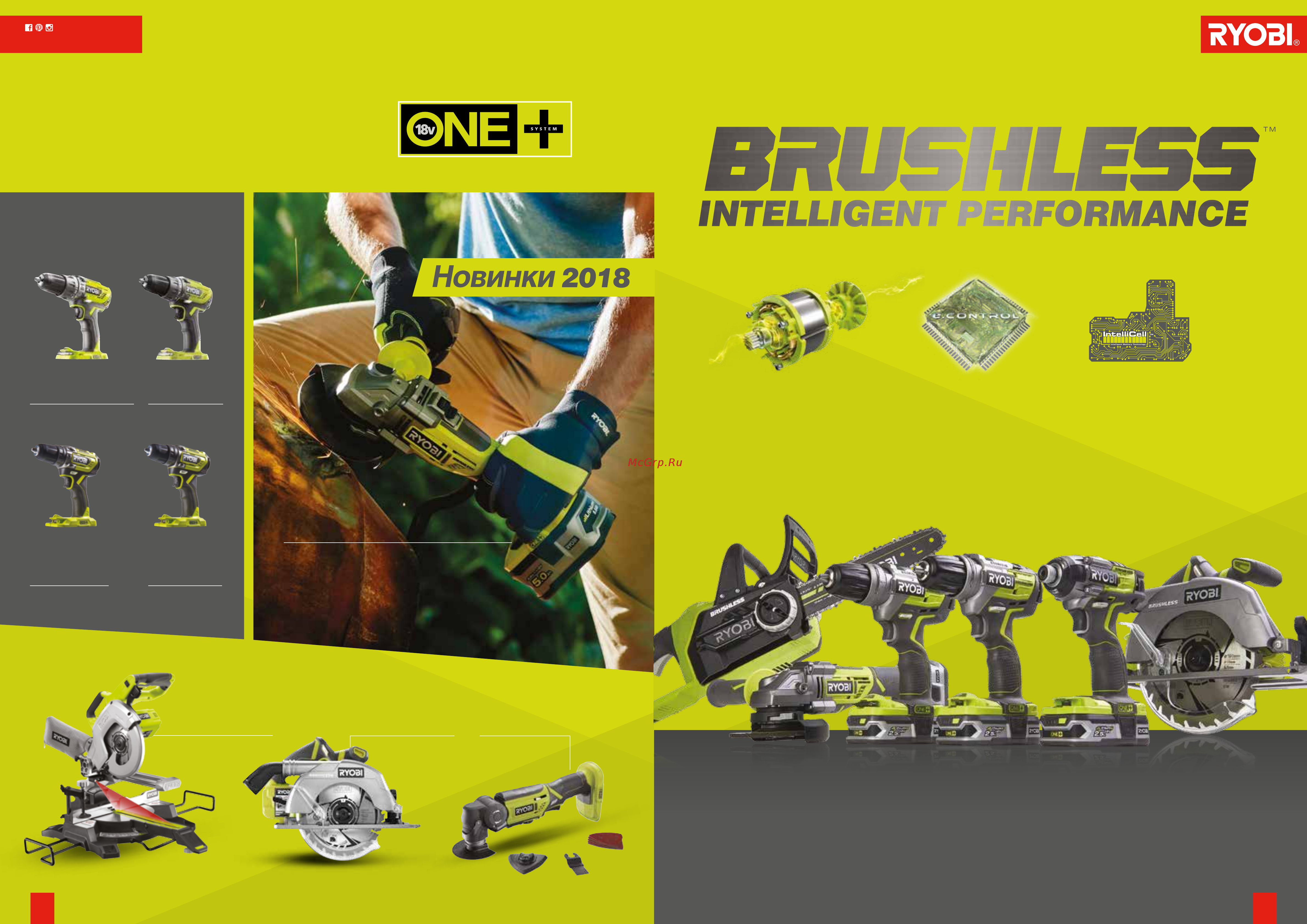 Ryobi ONE+ R18SPL-0 [5/41] Новинки в системе