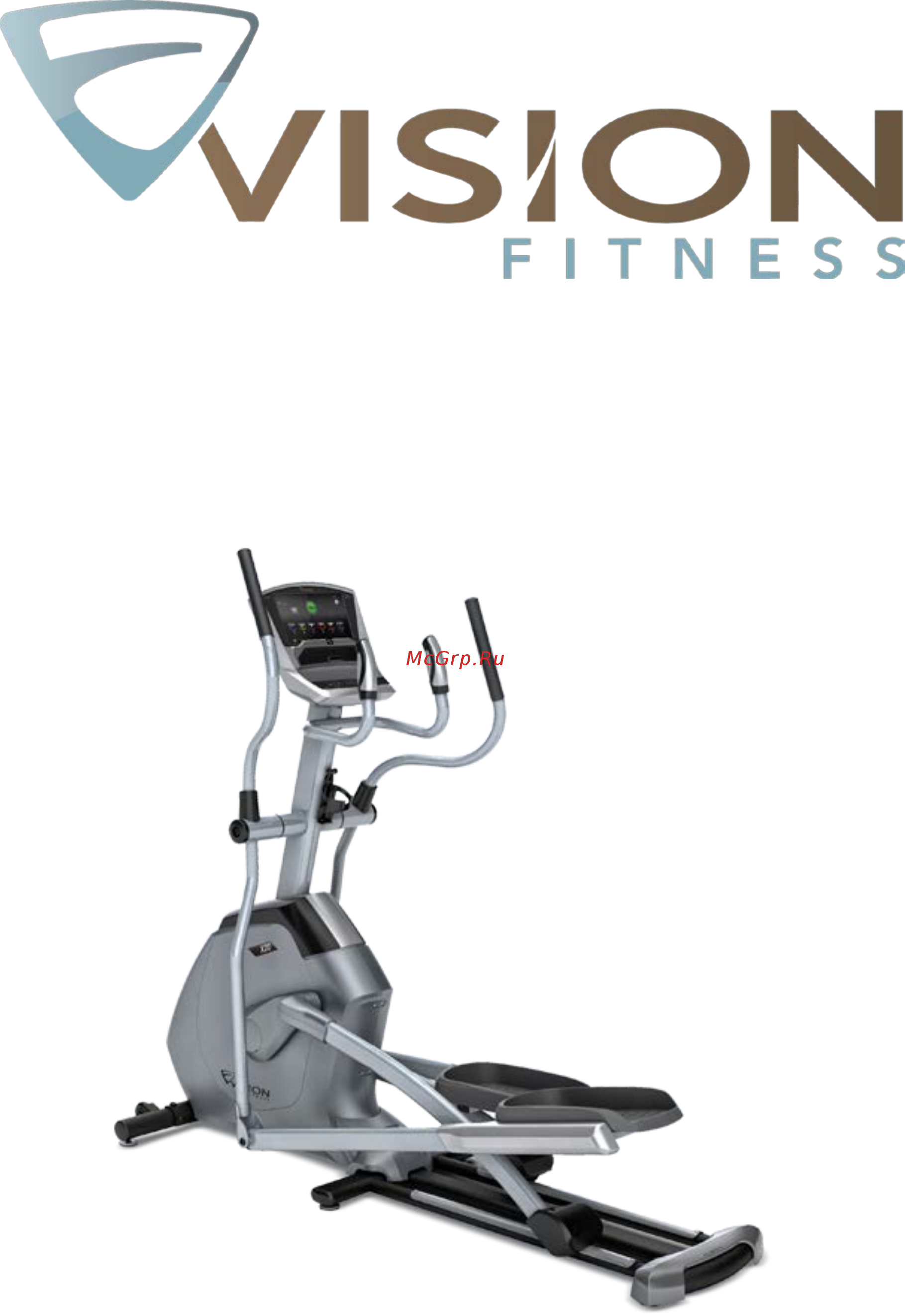 Vision Fitness X20 TOUCH Инструкция по эксплуатации онлайн