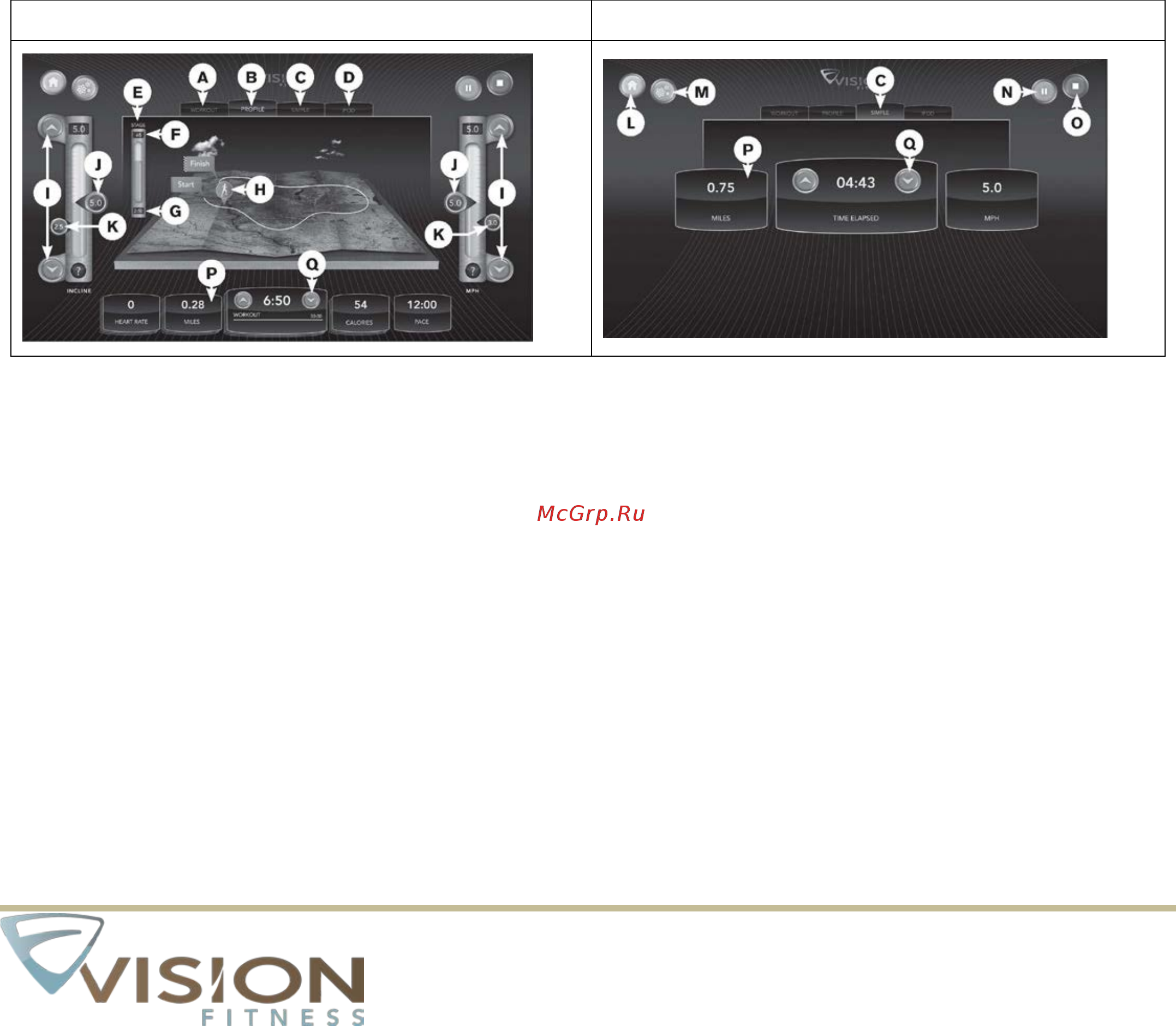Vision Fitness X20 TOUCH Инструкция по эксплуатации онлайн [20/30] 297009