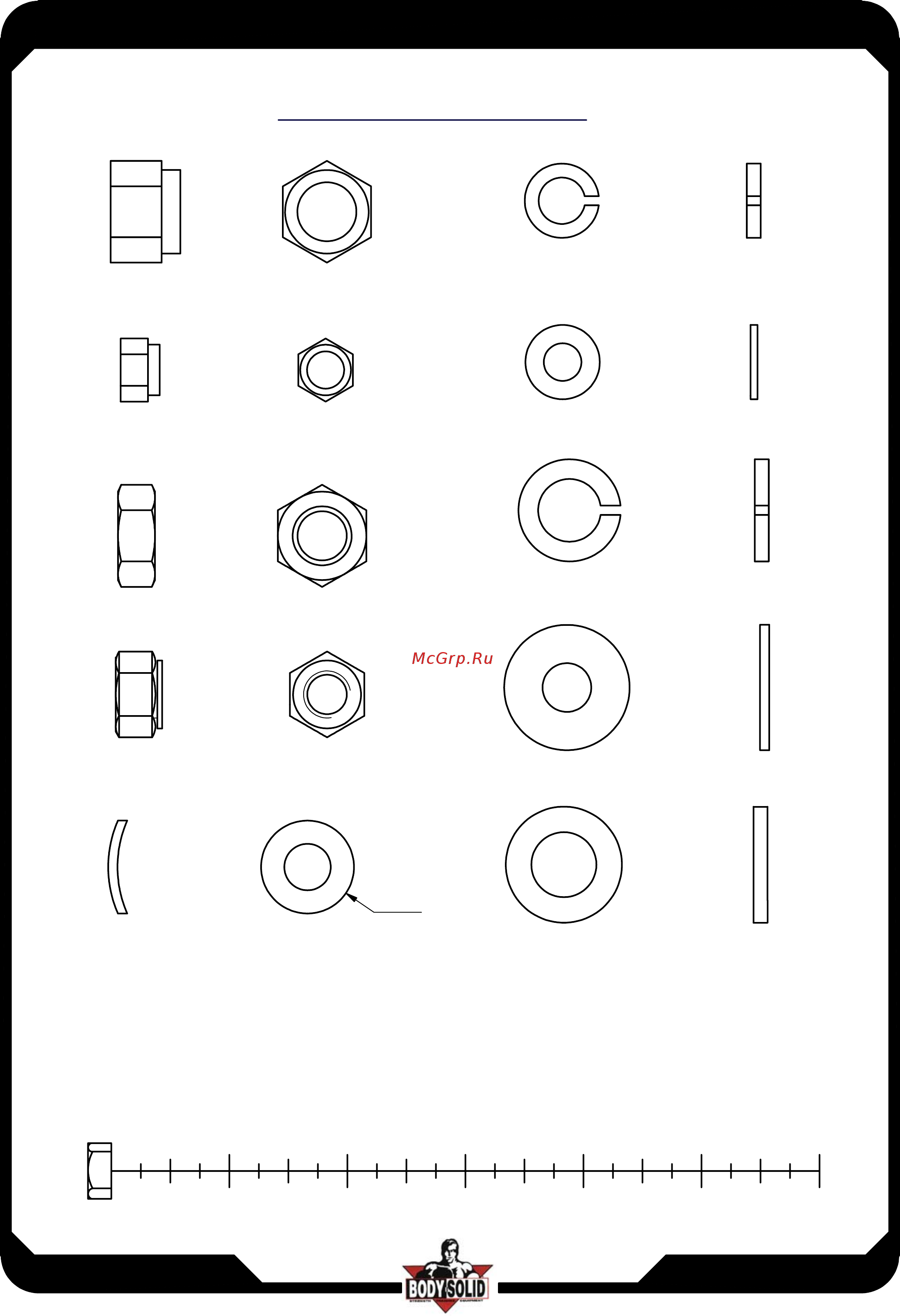 Body Solid ProDual Профессиональный, Грузоблочный Body-Solid DGYM [5/18] Hardware illustration