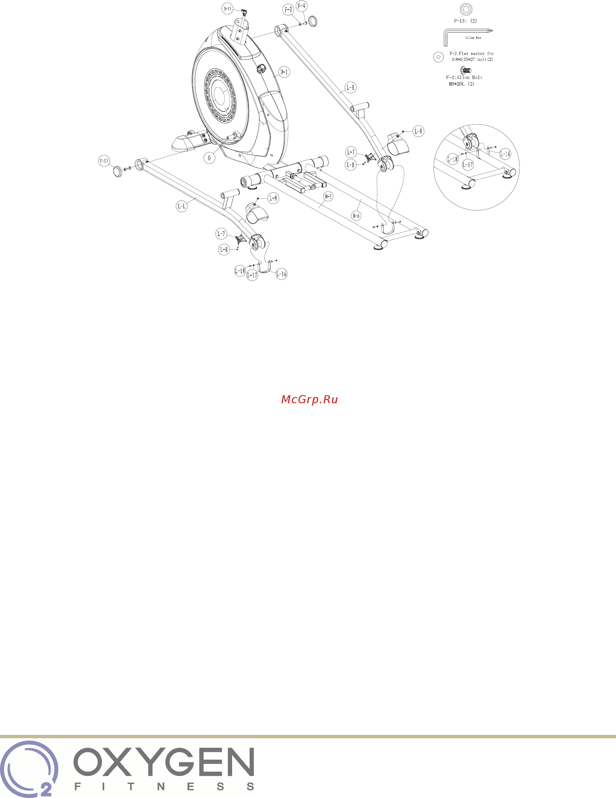 Oxygen Fitness GX-65FD HRC+ 13821 [10/30] Шаг 2