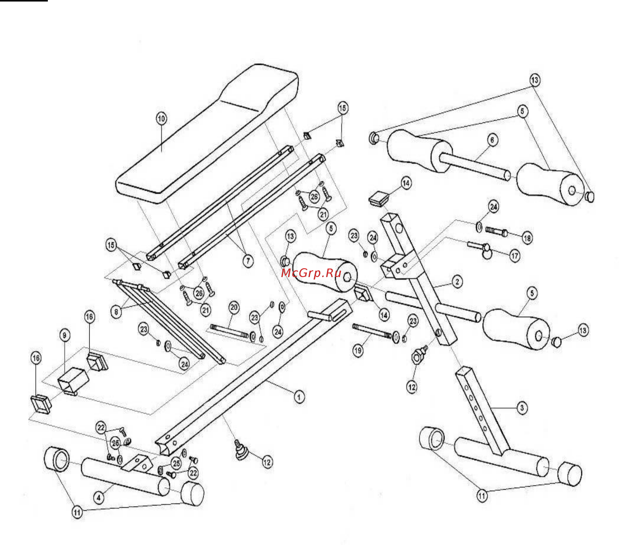 Oxygen Fitness Reg Sit Up Board Инструкция по эксплуатации онлайн [5/14] 297186