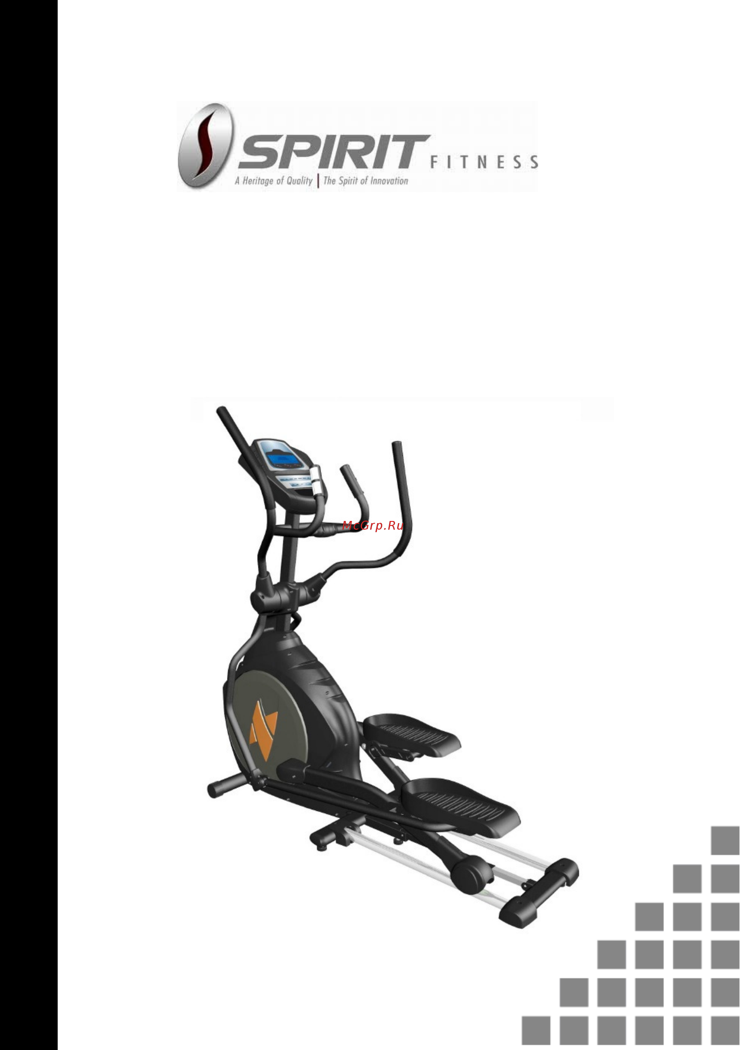 Spirit Fitness XE326 Инструкция по эксплуатации онлайн