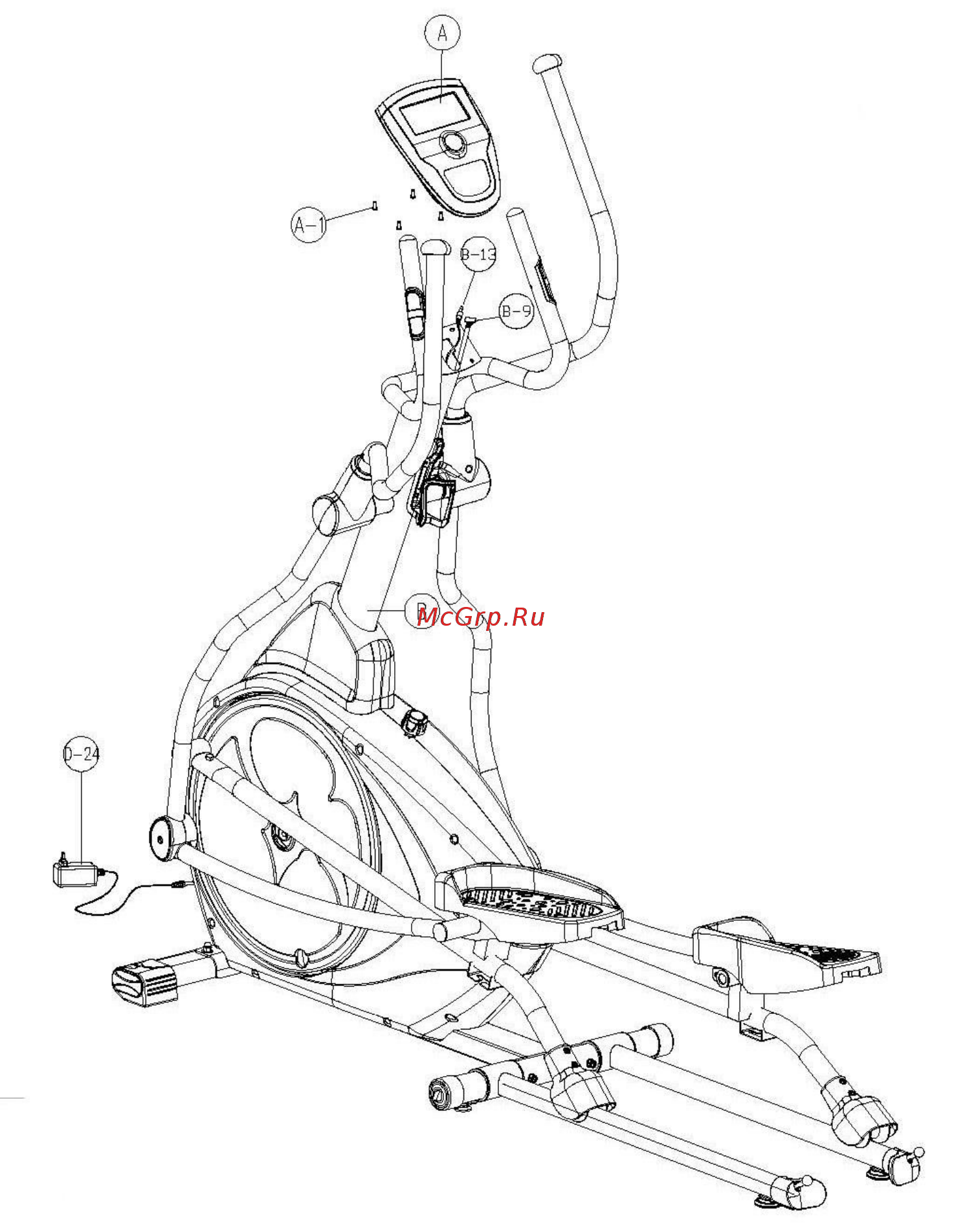 Oxygen Fitness EX-45FD HRC+ 12436 Инструкция по эксплуатации онлайн [11/17] 380180