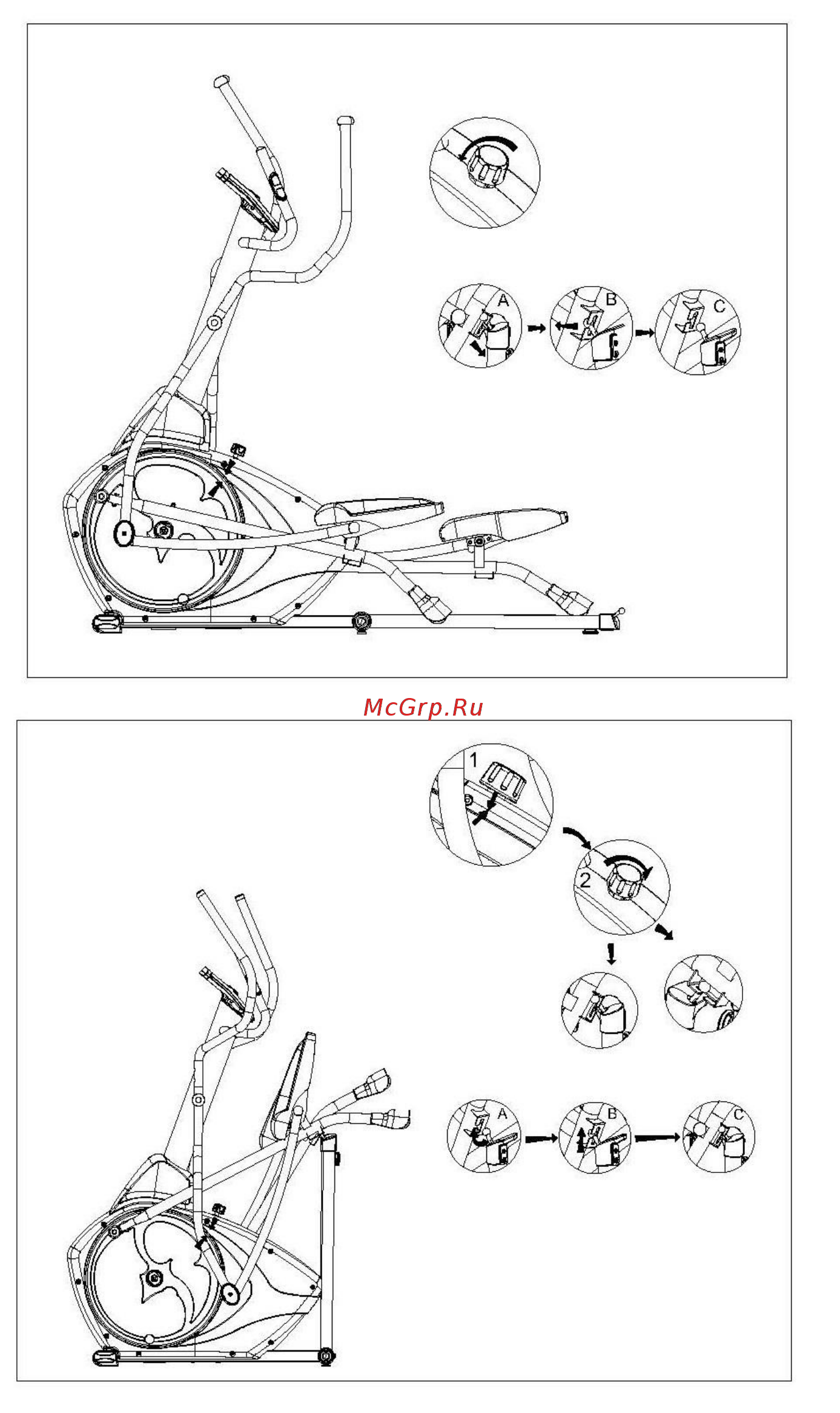 Oxygen Fitness EX-45FD HRC+ 12436 [12/17] Хранение и складывание
