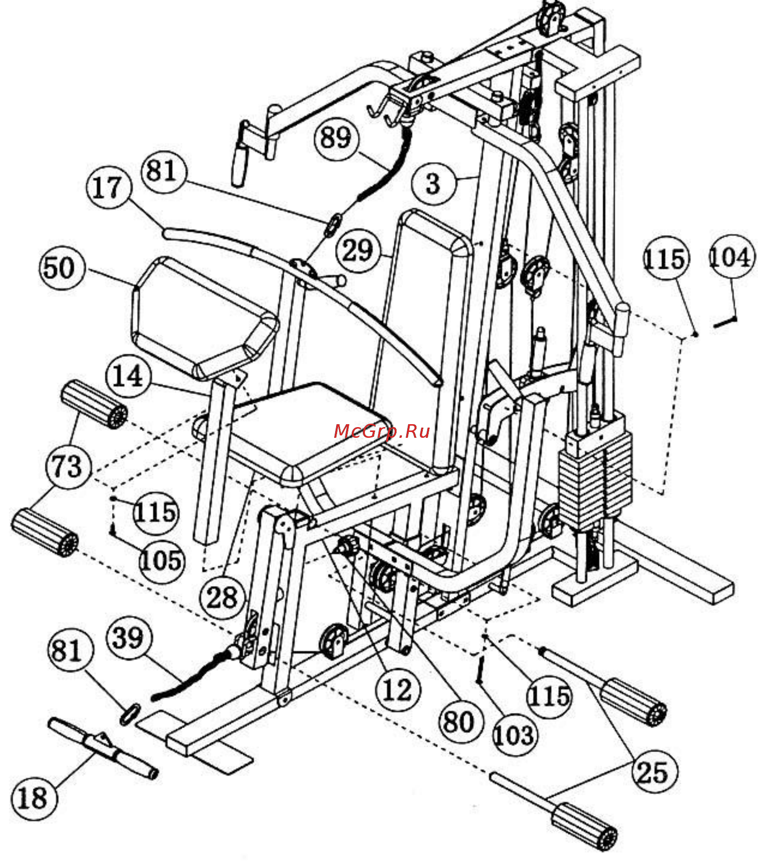 HouseFit Домашний, Грузоблочный HG-2006 Инструкция по эксплуатации онлайн [18/24] 297269