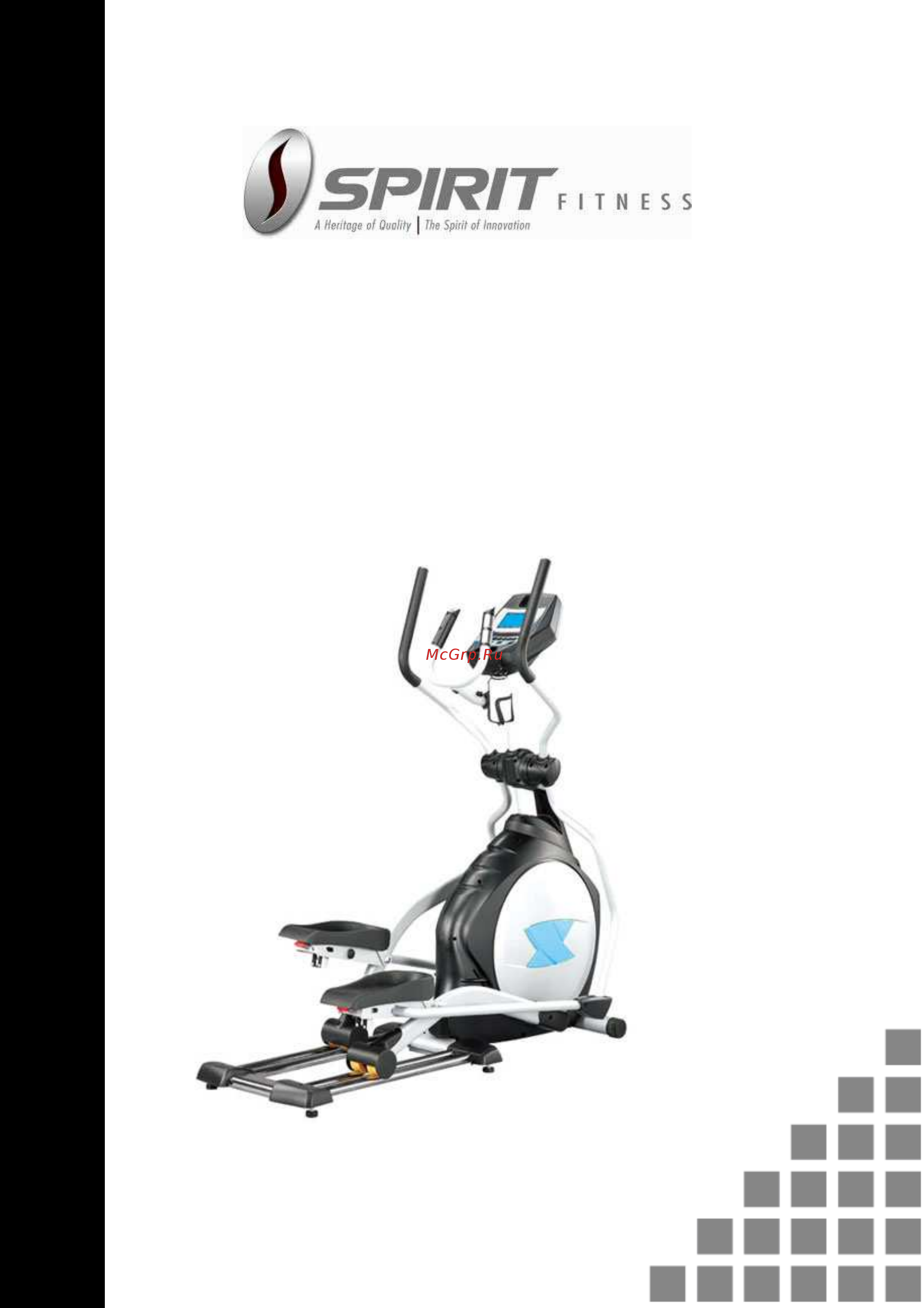 Spirit Fitness XE520S Инструкция по эксплуатации онлайн