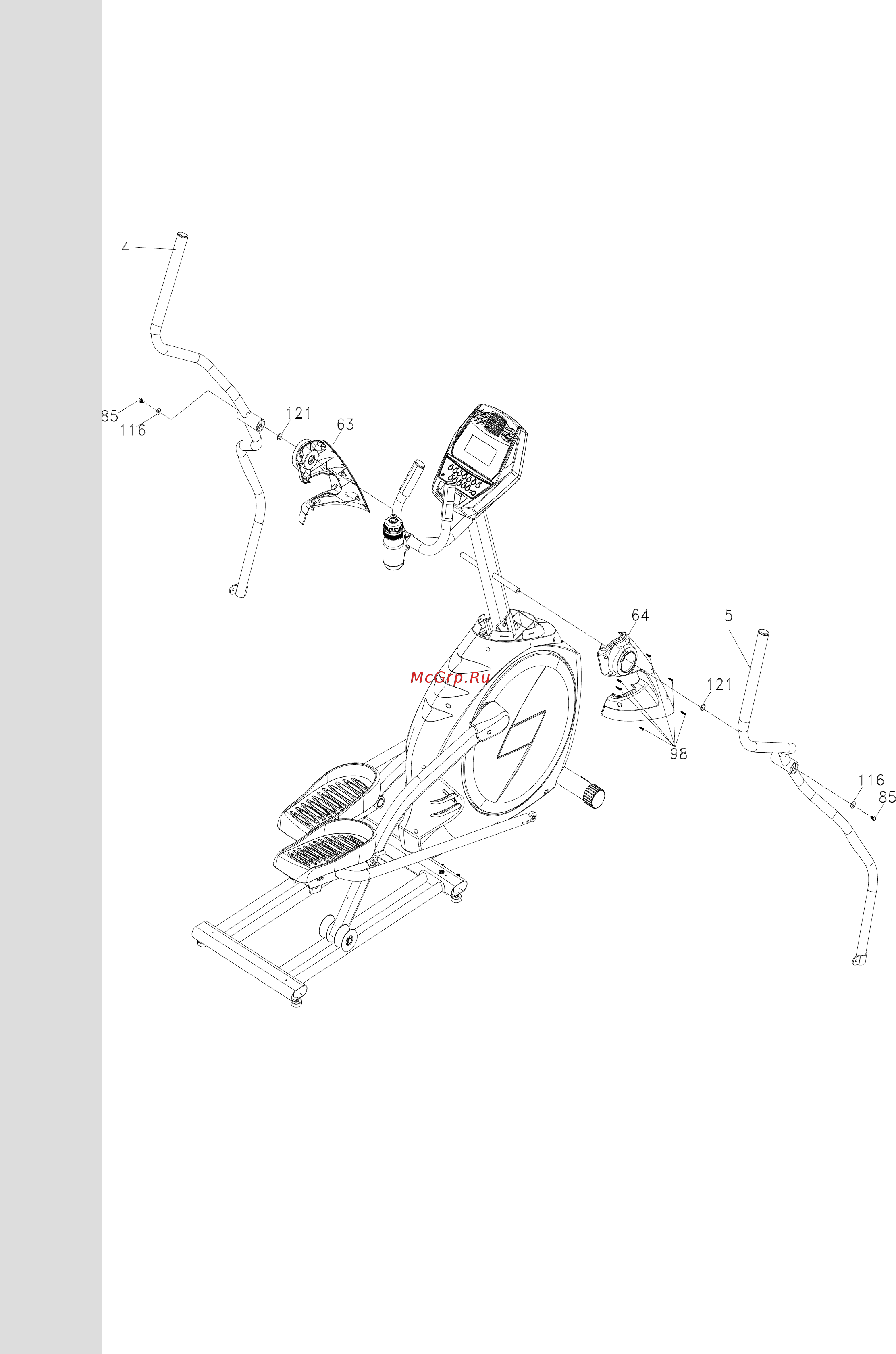 Spirit Fitness XE520S [7/30] Сборки
