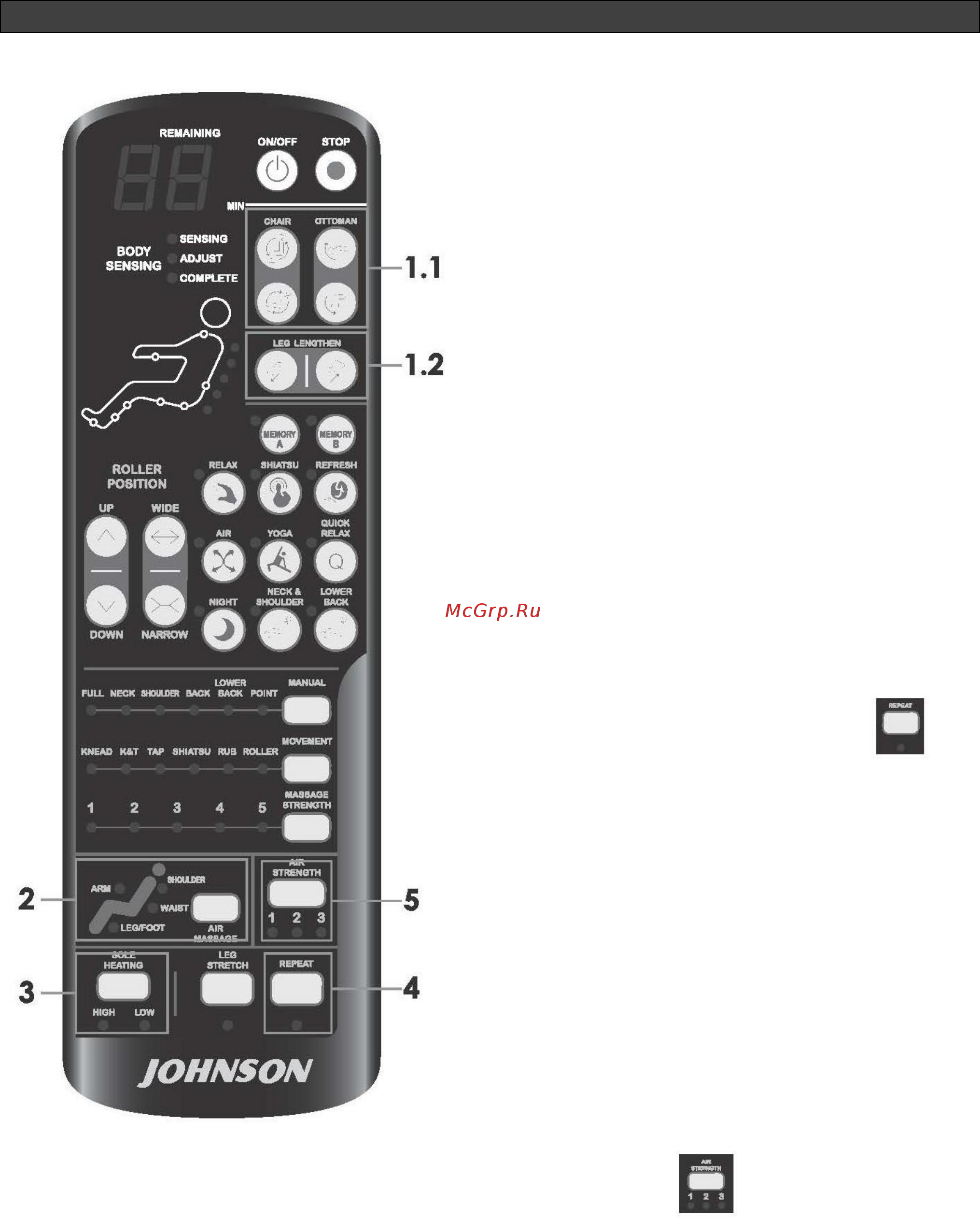 Johnson MC-J5800 черное Инструкция по эксплуатации онлайн [13/20] 380226