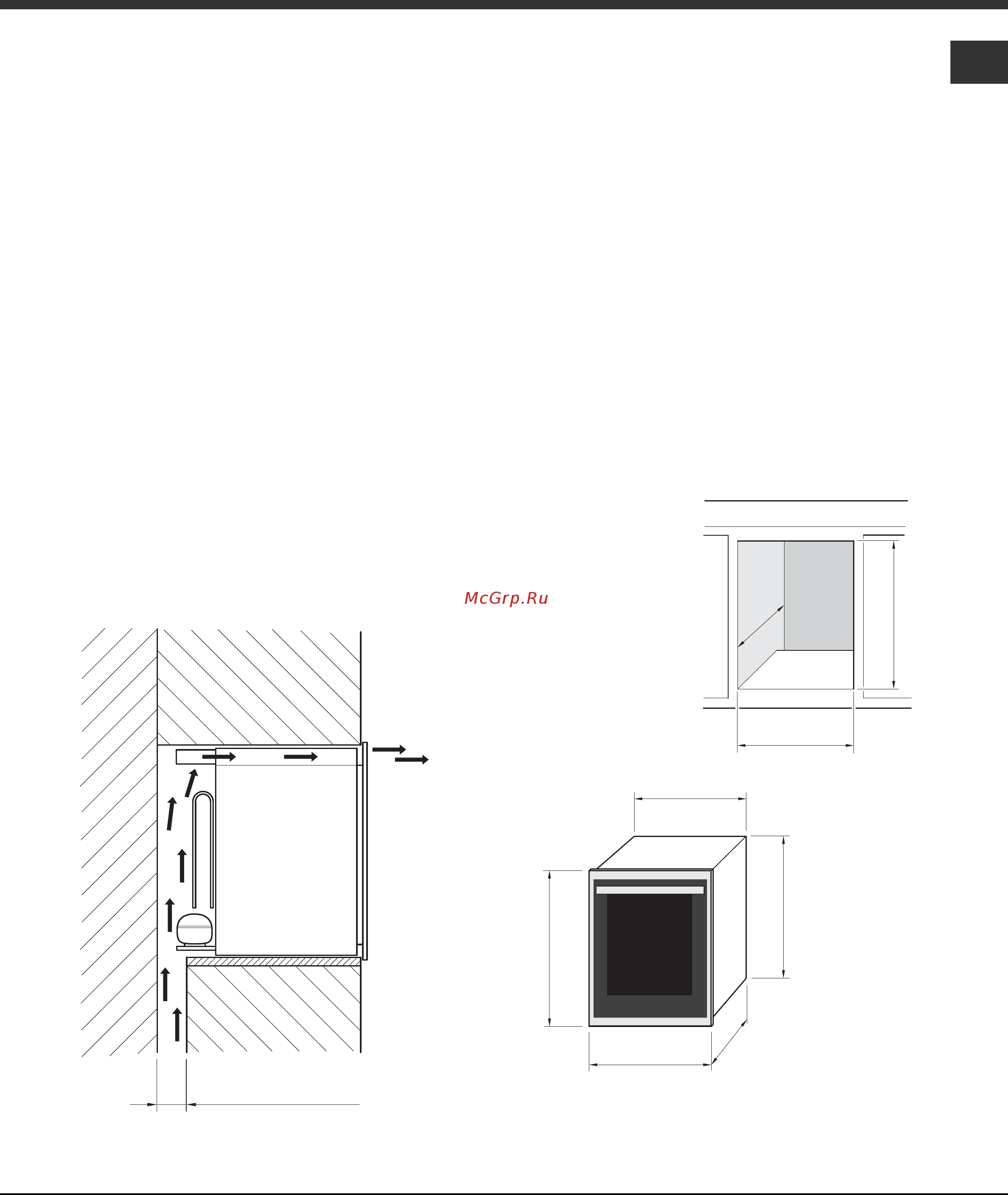 Hotpoint-Ariston WL 36 A/HA [3/12] Расстояние для вентиляции не менее 50 мм