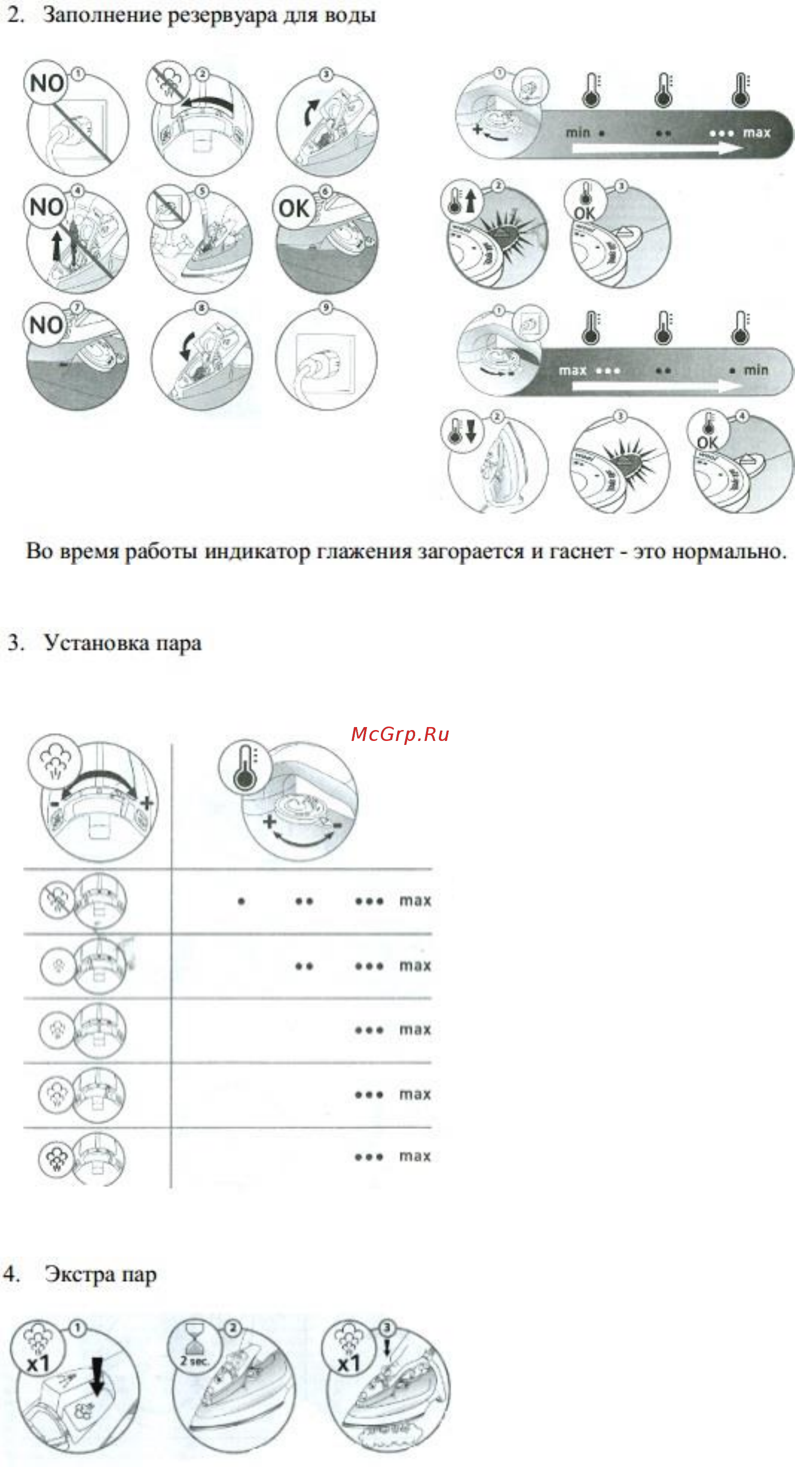 Tefal Prima FV2350 Инструкция по эксплуатации онлайн [2/5] 297609