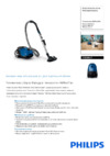 Philips PERFORMER ACTIVE FC8588/01 СИНИЙ, ЧЕРНЫЙ Инструкция по эксплуатации