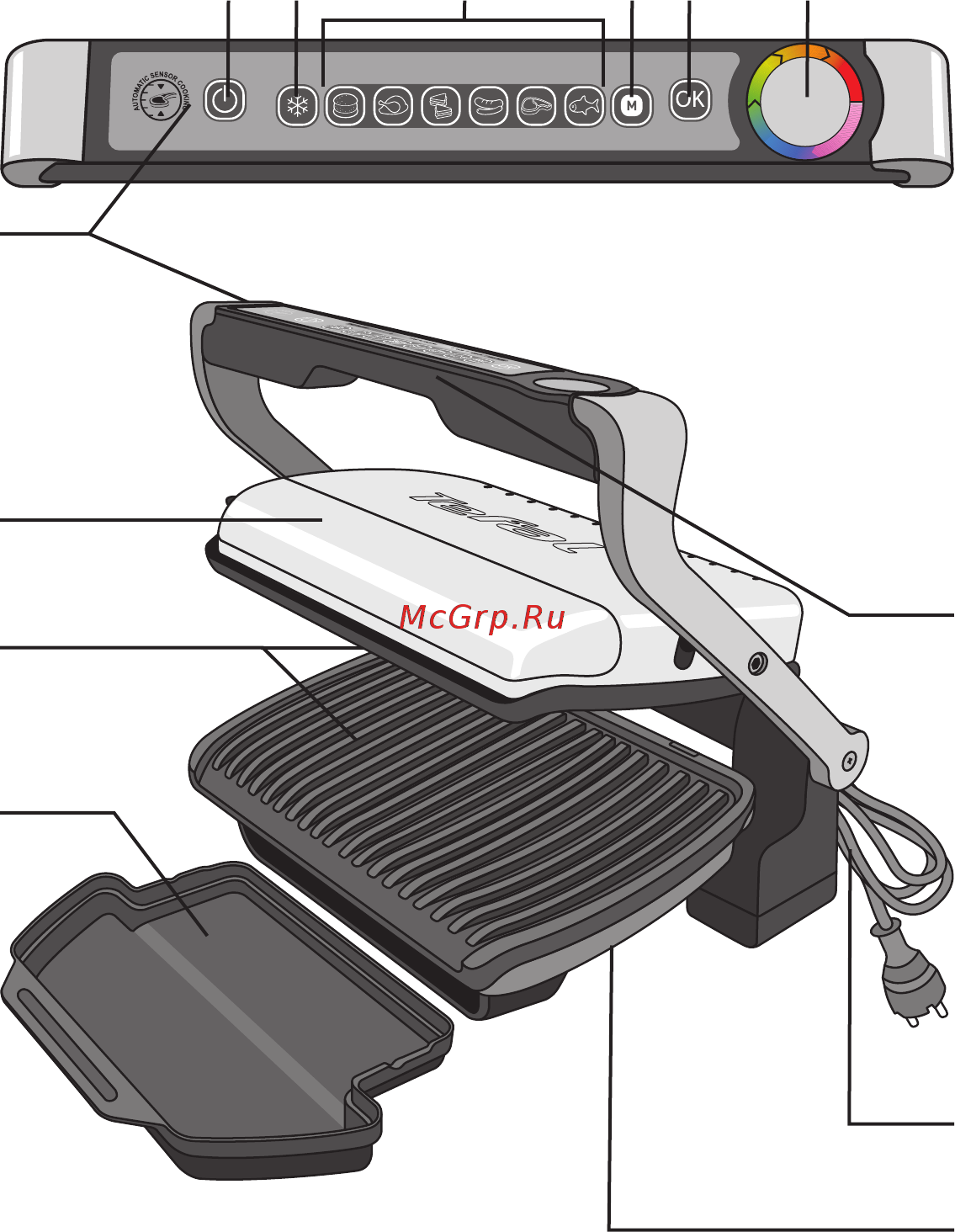 Tefal Optigrill GC702D34 Инструкция по эксплуатации онлайн [2/16] 297797