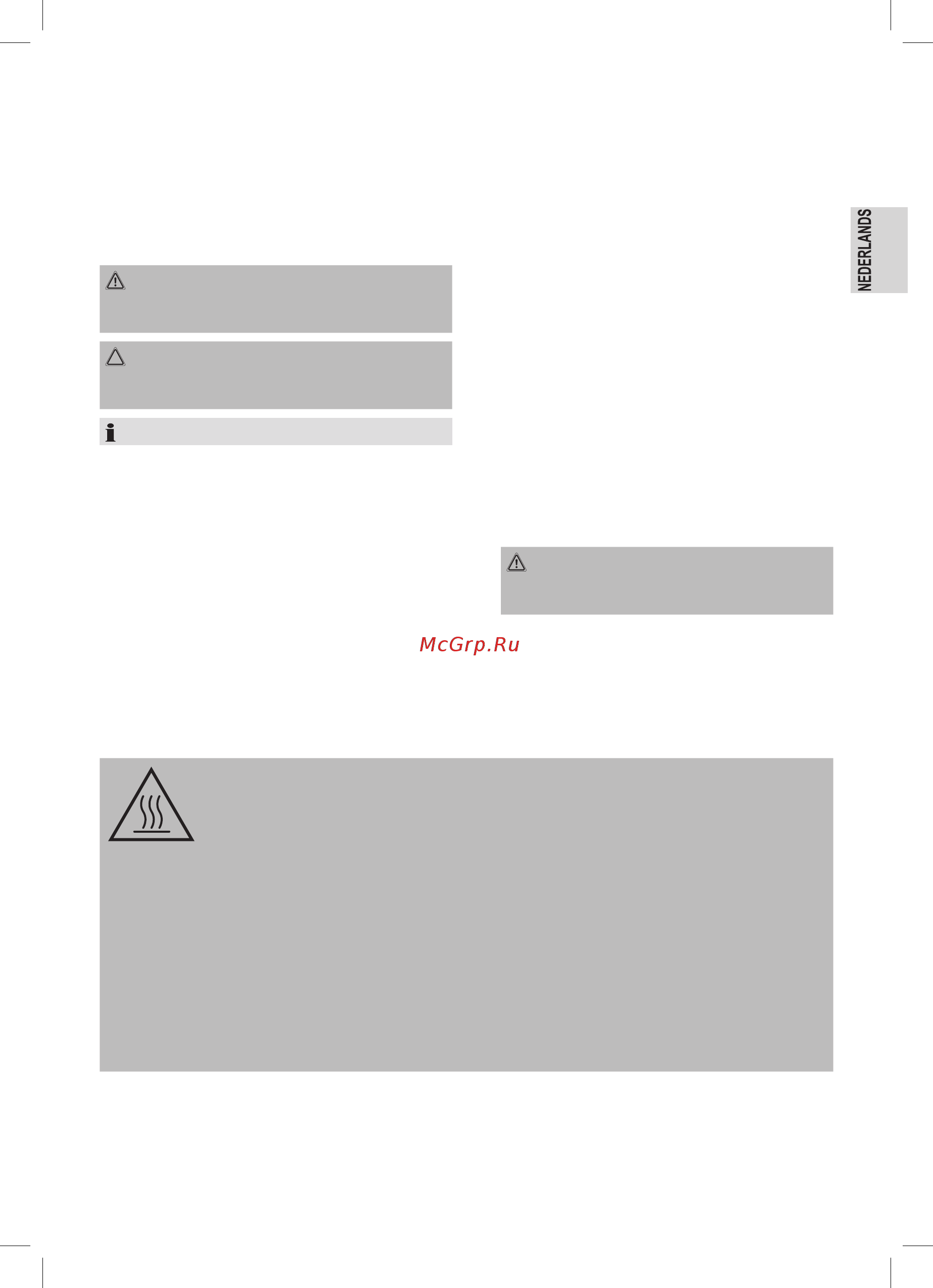 Clatronic BQS 3508 schwarz [11/62] Speciale veiligheidsinstructies voor dit apparaat