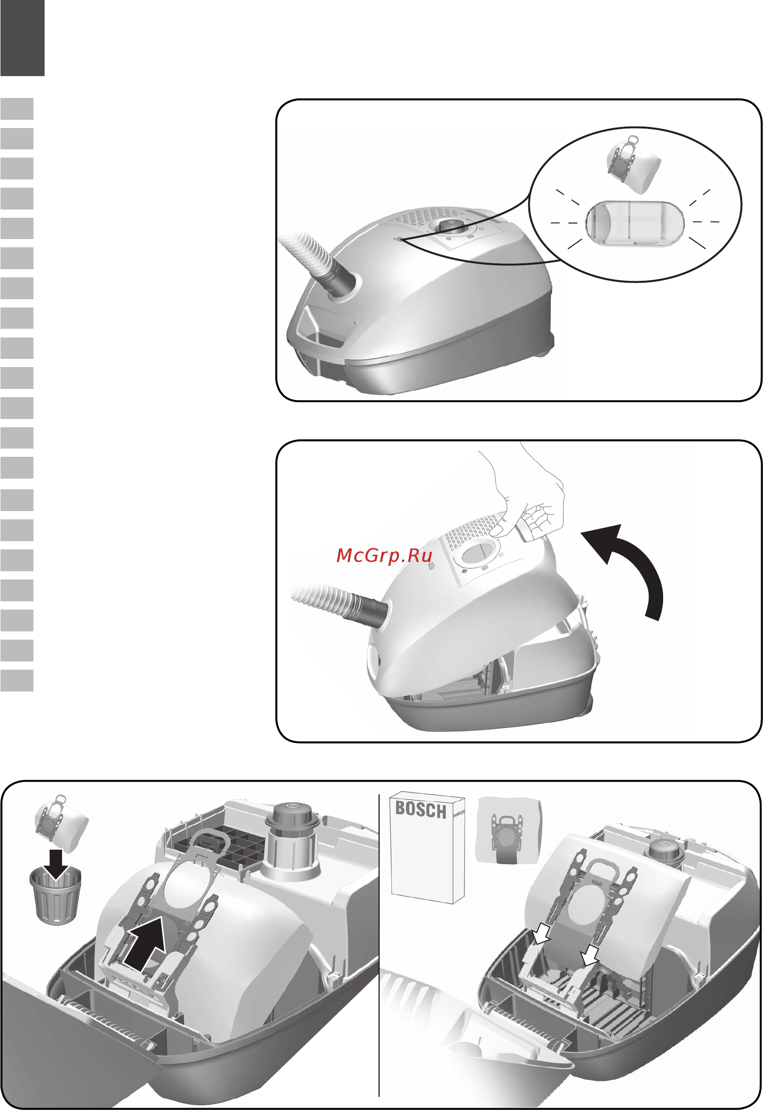 Bosch BGL32000 Инструкция по эксплуатации онлайн [7/58] 298001