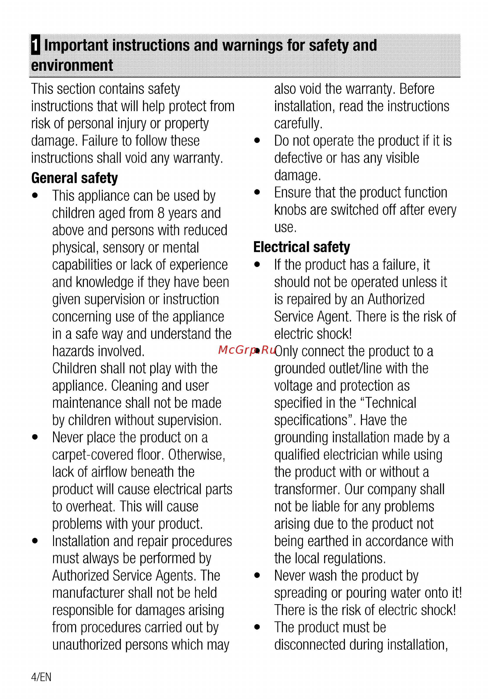 Beko CSE 57300 GS Серебристый [4/96] Q important instructions and warnings for safety and