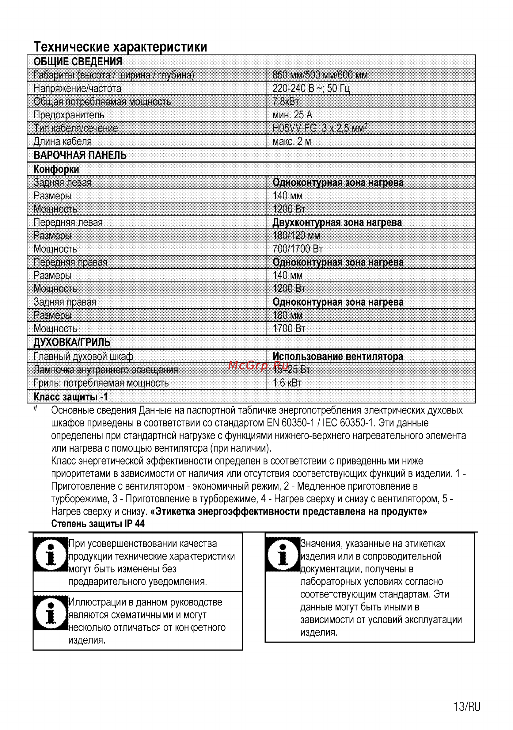Beko CSE 57300 GS Серебристый [41/96] Технические характеристики
