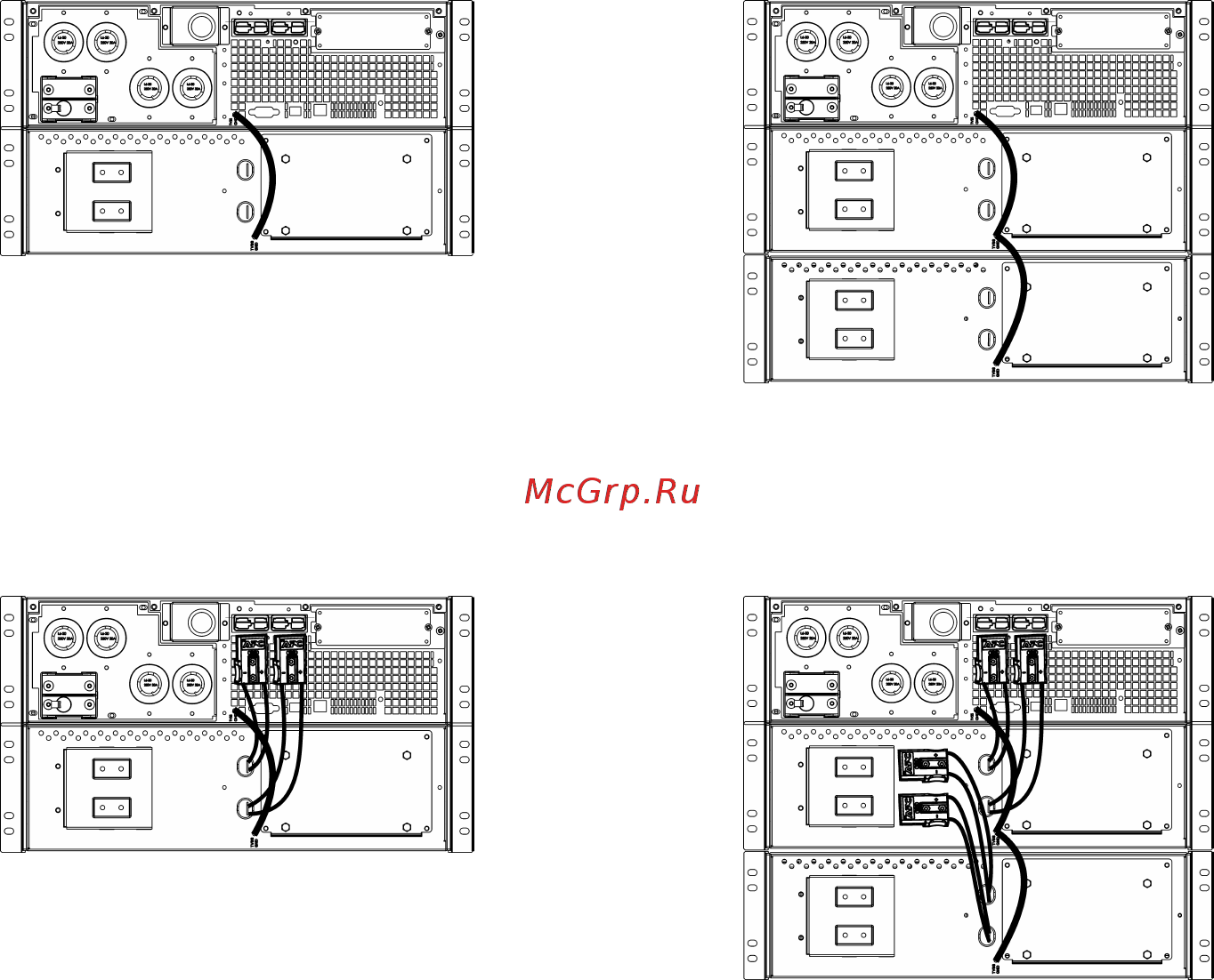 APC SURT192RMXLBP [8/17] Конфигурация для монтажа в стойку