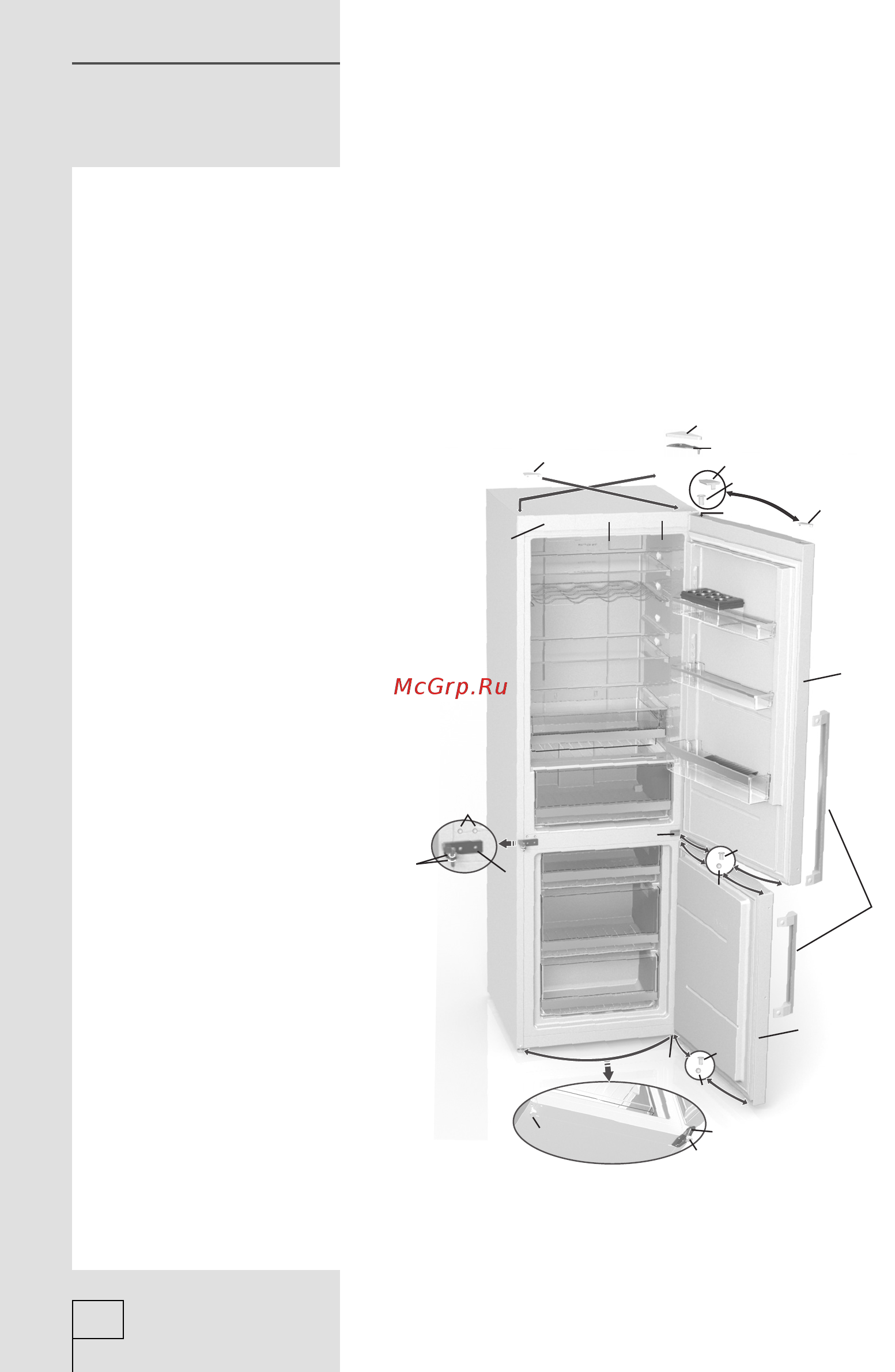 Gorenje NRK6191GW White [12/40] Вариант ii панель управления на дверце прибора