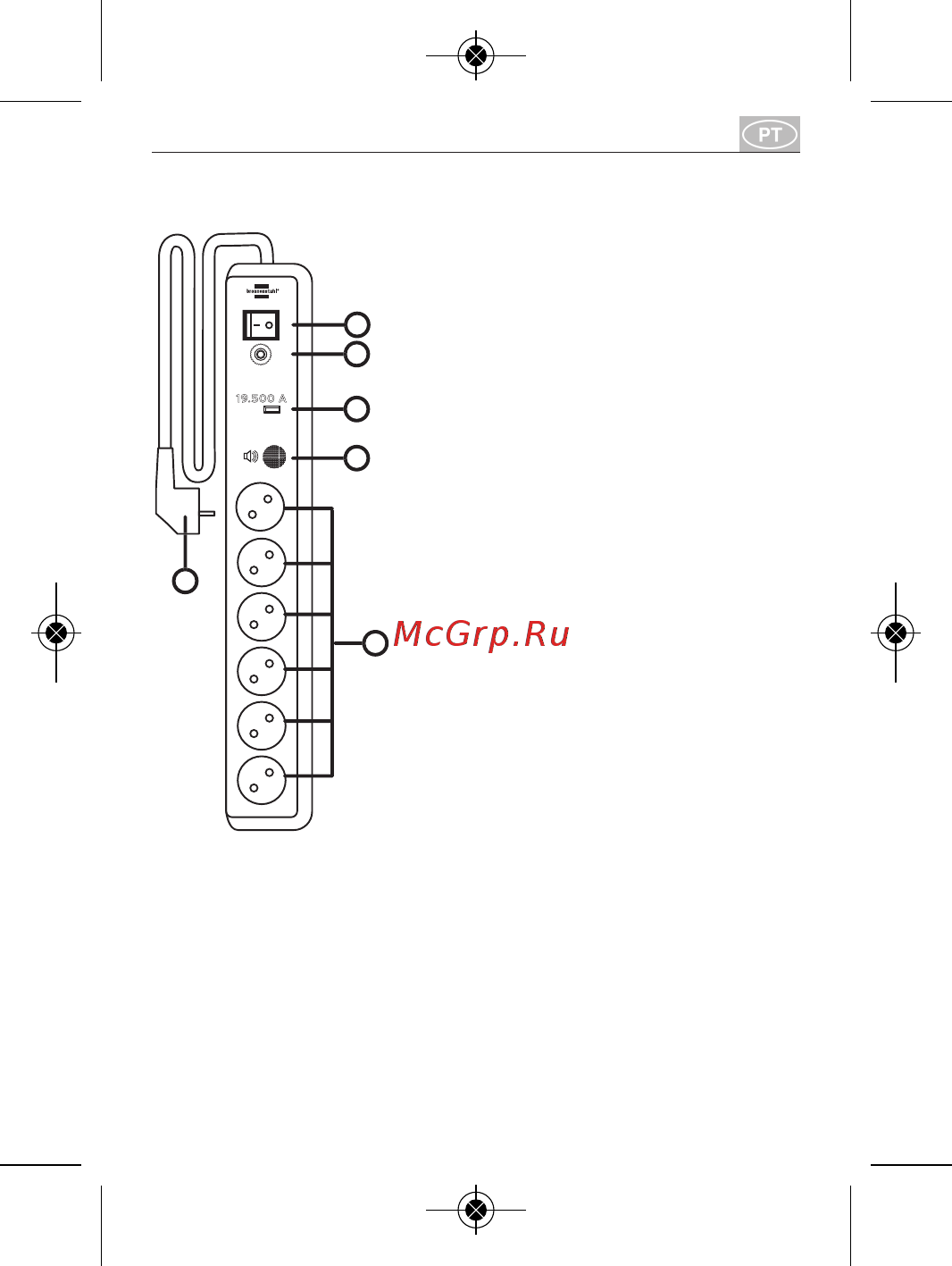 Brennenstuhl Secure-Tec 6 розеток (1159540376) Инструкция по эксплуатации онлайн [11/56] 298197