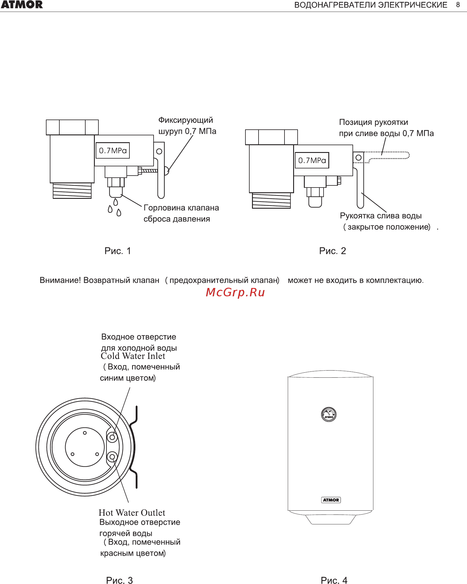 Atmor V/F/E 50LT [8/11] Рис 1