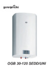 Gorenje OGB100SEDDSB6 100л 2кВт серебристый Инструкция по эксплуатации