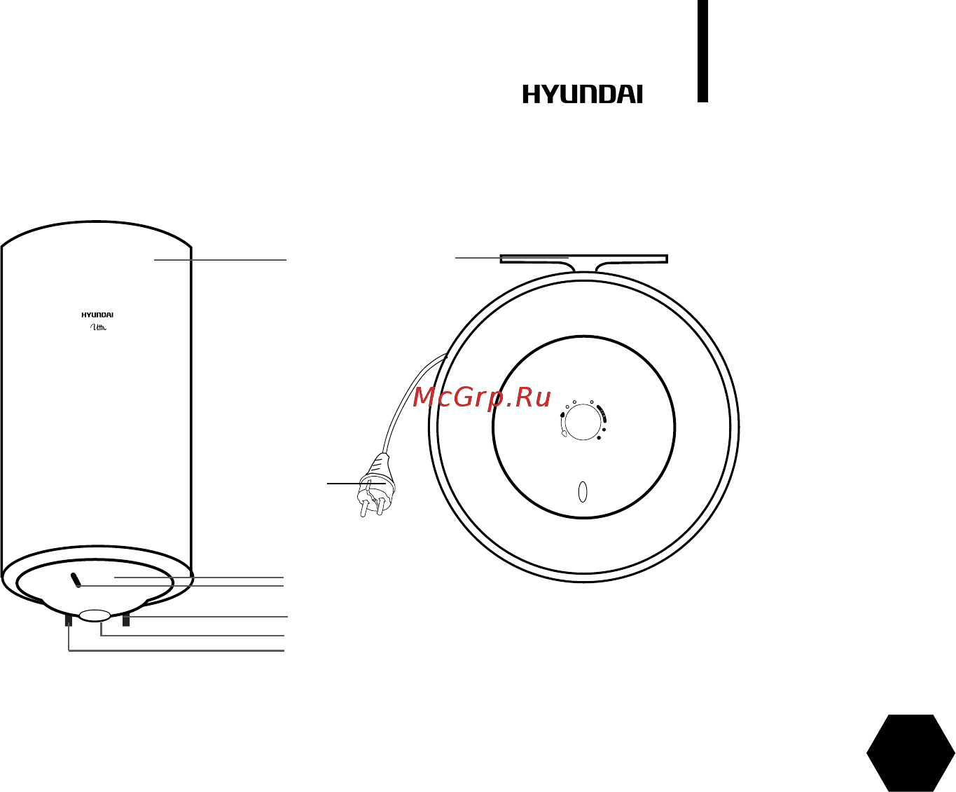 Hyundai H-SWE1-50V-UI066 50л 1,5кВт белый [5/40] Внешний вид серия utta