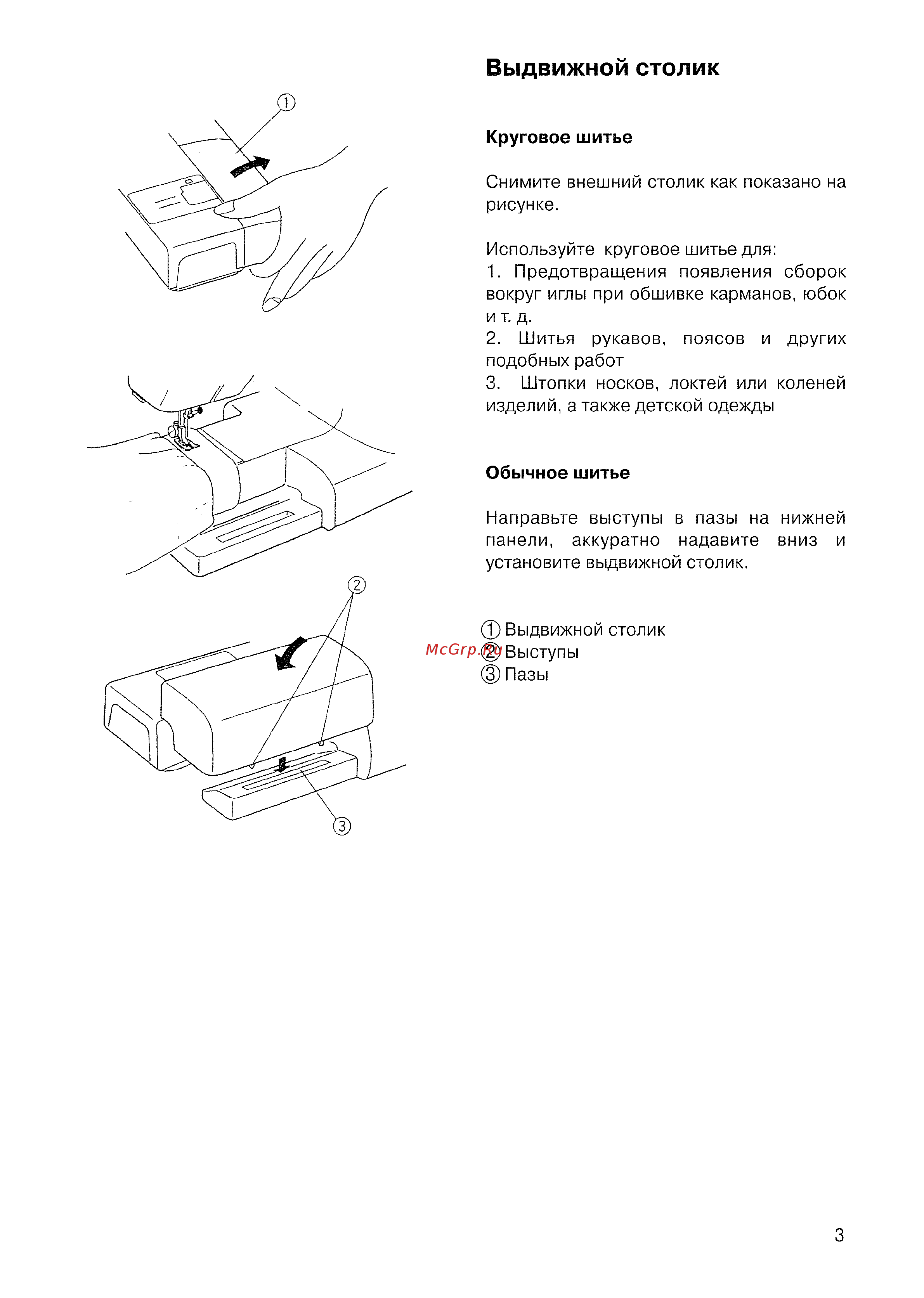 Janome 7524 A белый Инструкция по эксплуатации онлайн [5/41] 298526