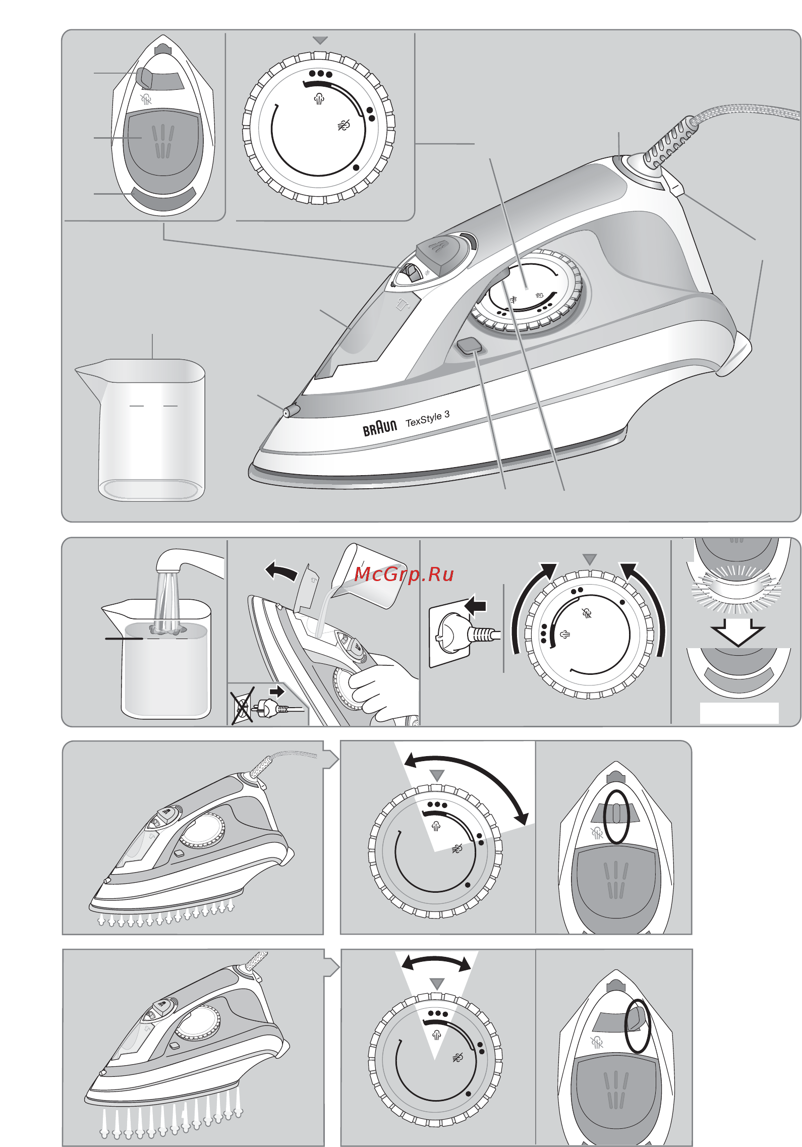 Braun SI3055BK 0127405005 Инструкция по эксплуатации онлайн [4/64] 855798