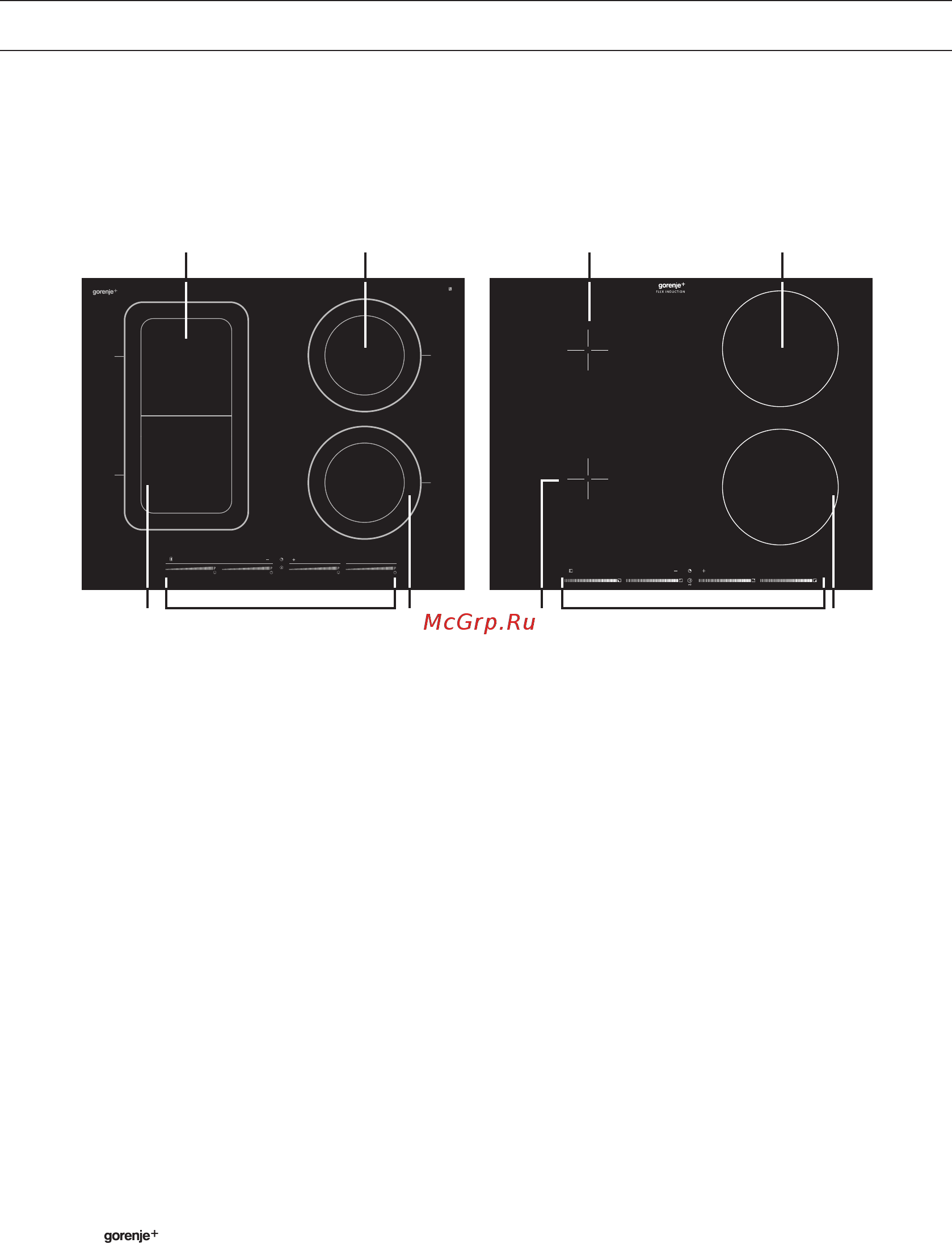 Gorenje GIS66XC 448755 Черный [6/40] Индукционная варочная поверхность
