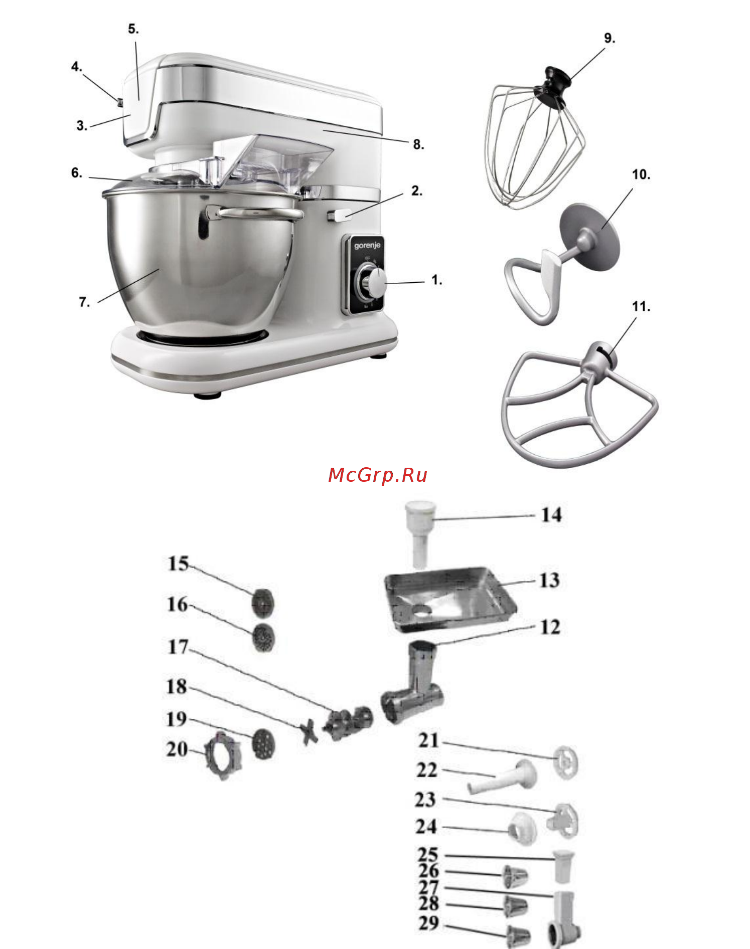 Gorenje MMC800W Инструкция по эксплуатации онлайн [3/55] 298697