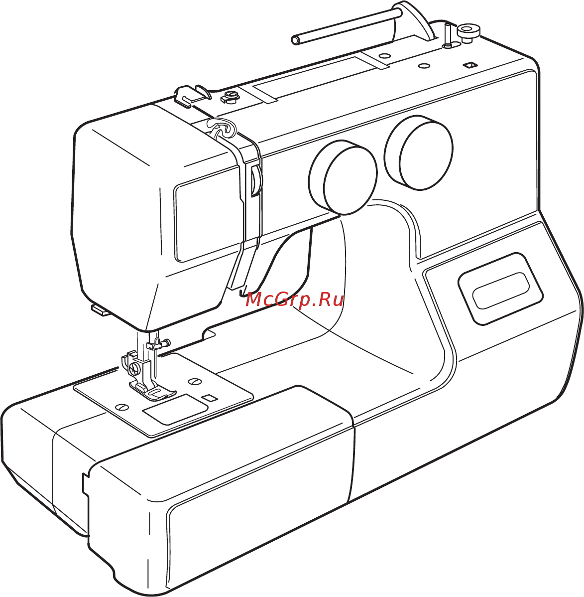 Janome My Style 100 электромеханическое, ротационный горизонтальный Инструкция по эксплуатации онлайн