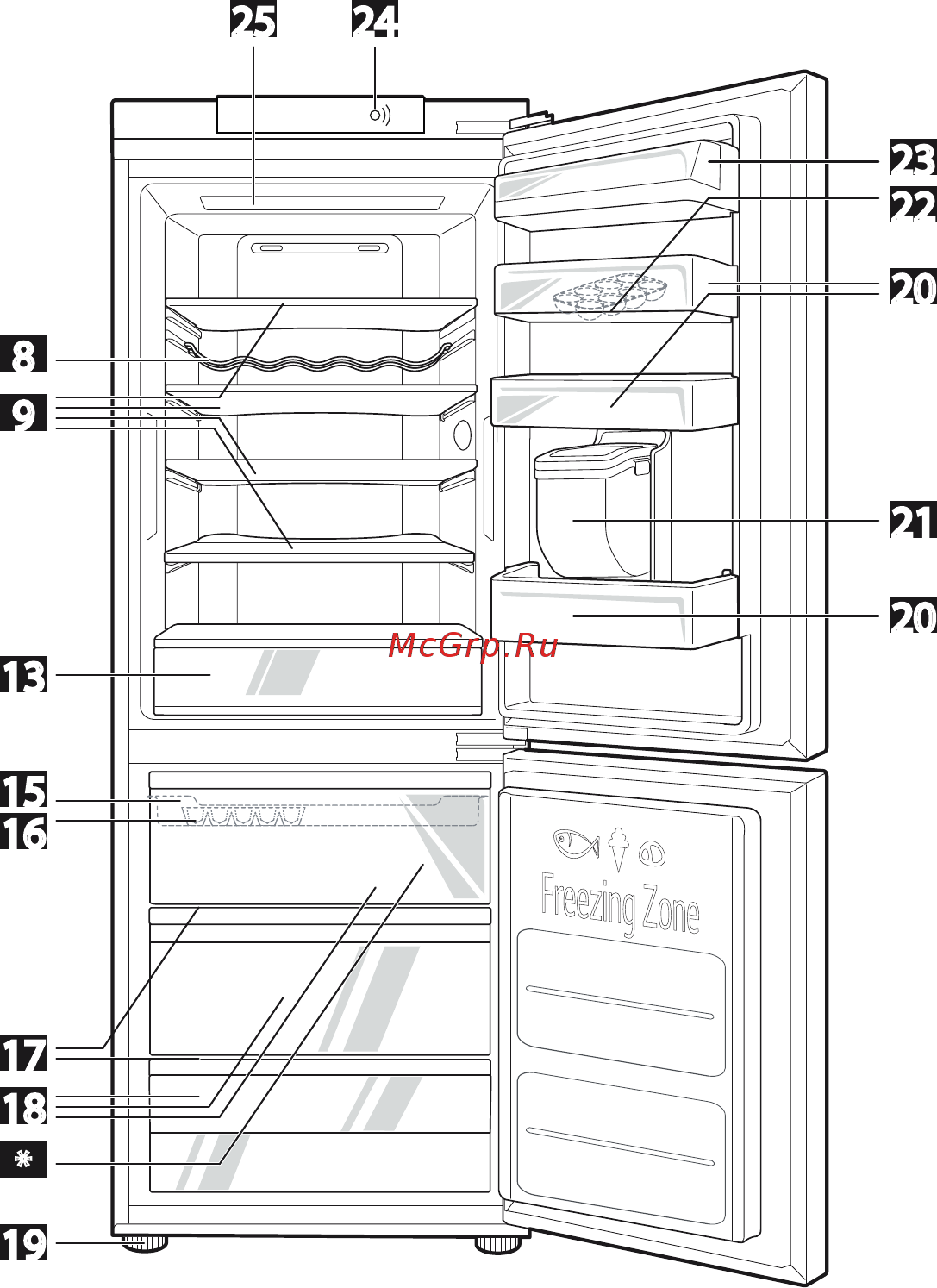 LG GW-B489SQGZ Белый Инструкция по эксплуатации онлайн [20/21] 298918