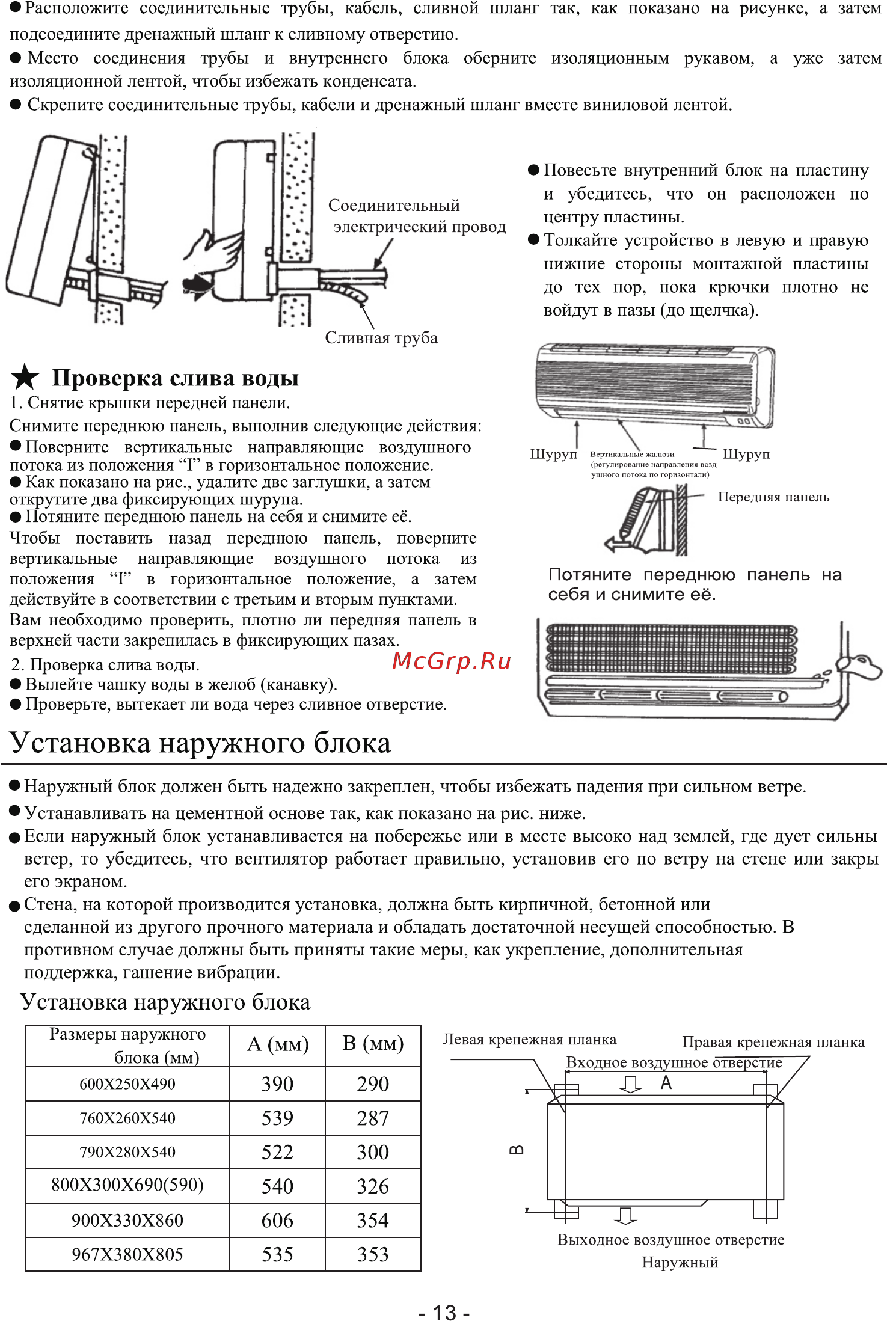 SmartWay SME-07 A/SUE-07 A Expansion [15/20] Установка наружного блока