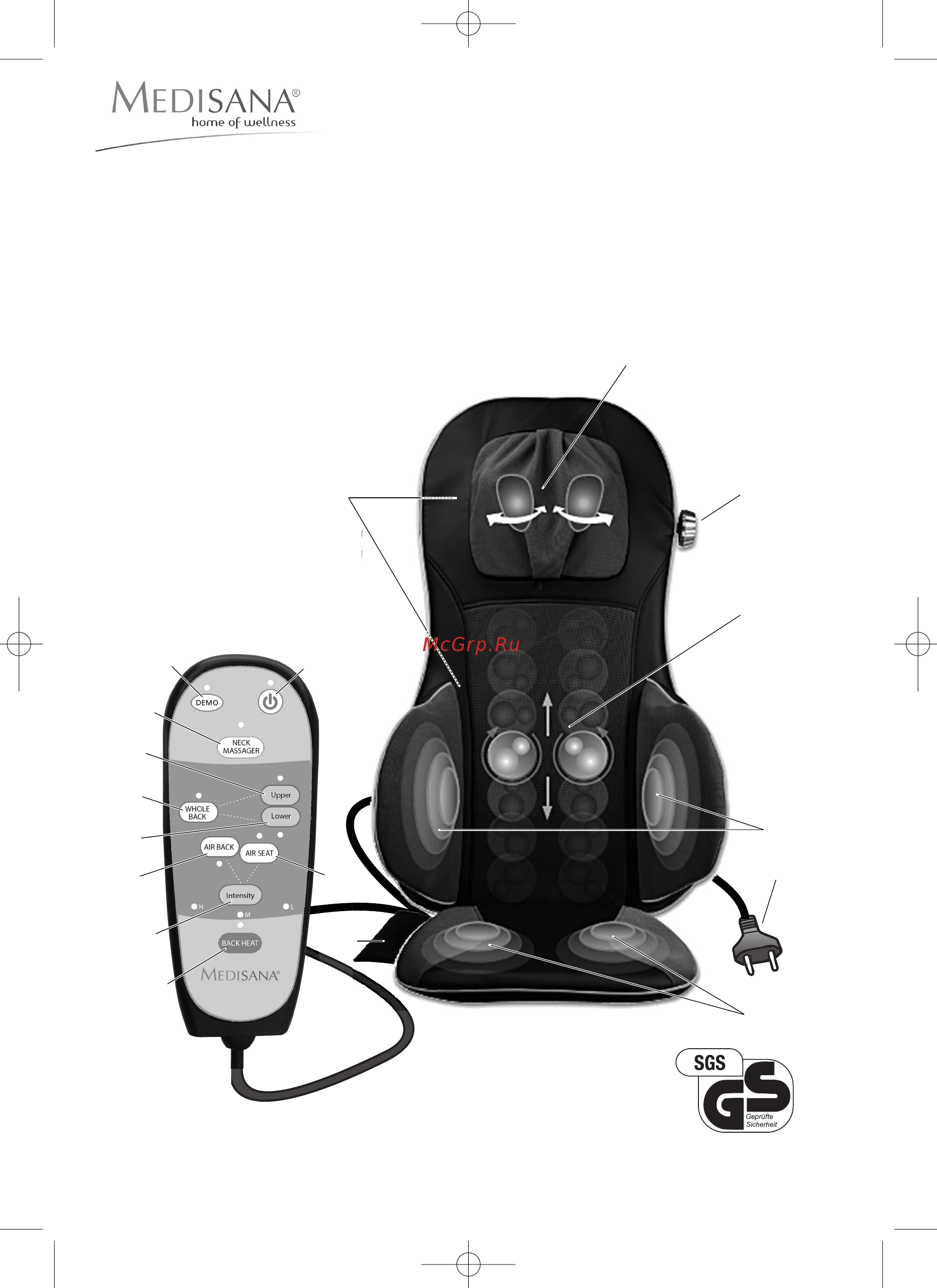 Medisana MC 825 Инструкция по эксплуатации онлайн [3/58] 299377
