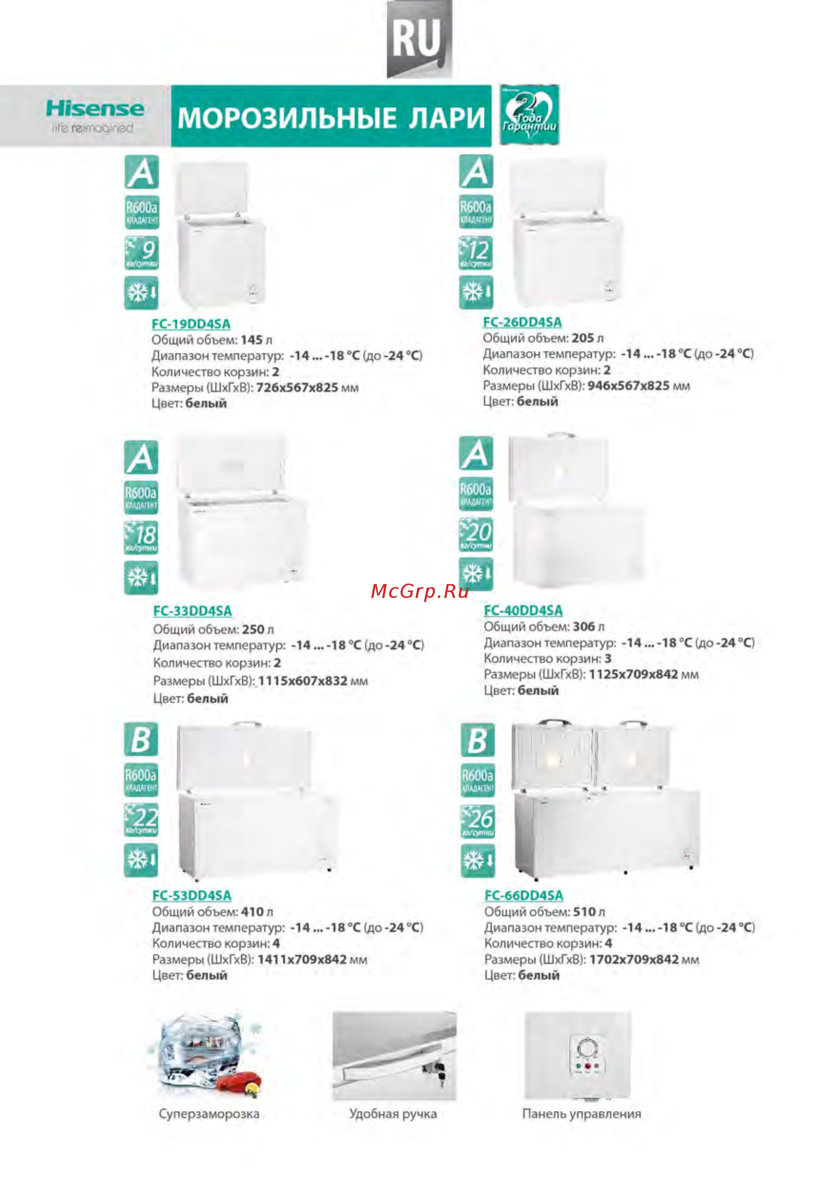 Hisense RC67WS4SAY [35/40] Каталог в конце инструкции 05
