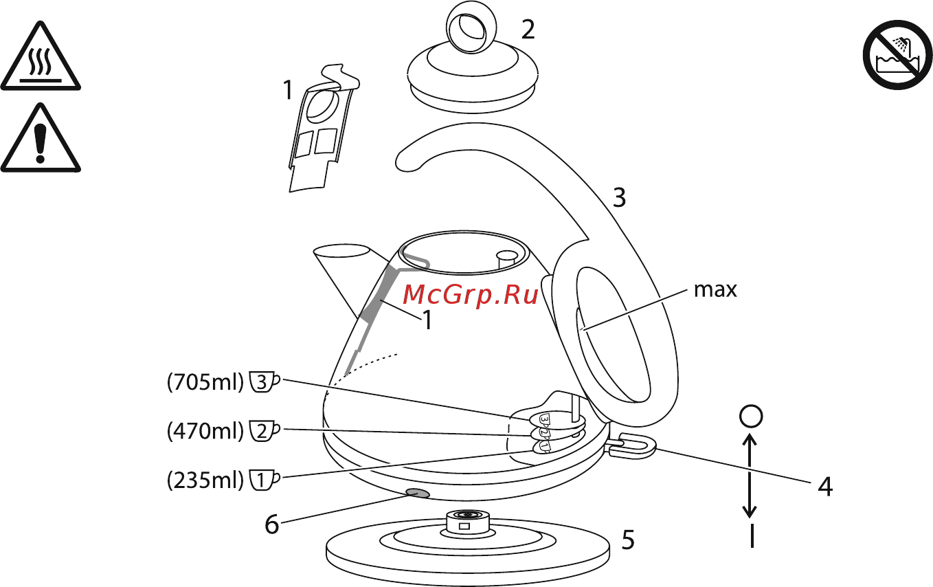 Russell Hobbs Legacy Kettle Polished 21280-70 Инструкция по эксплуатации онлайн [2/5] 300291