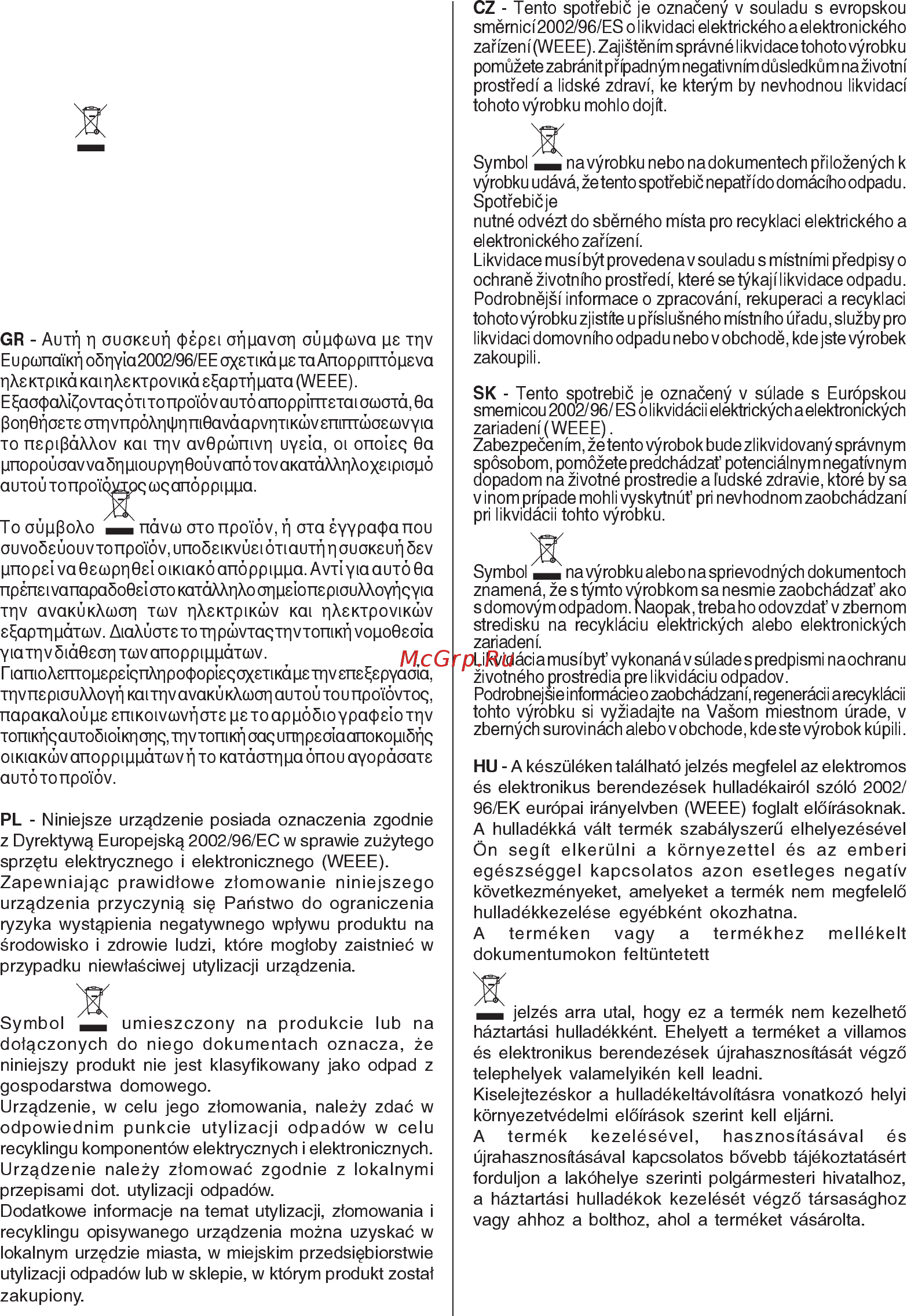 Jetair WH/F/50 Инструкция по эксплуатации онлайн [6/24] 300357