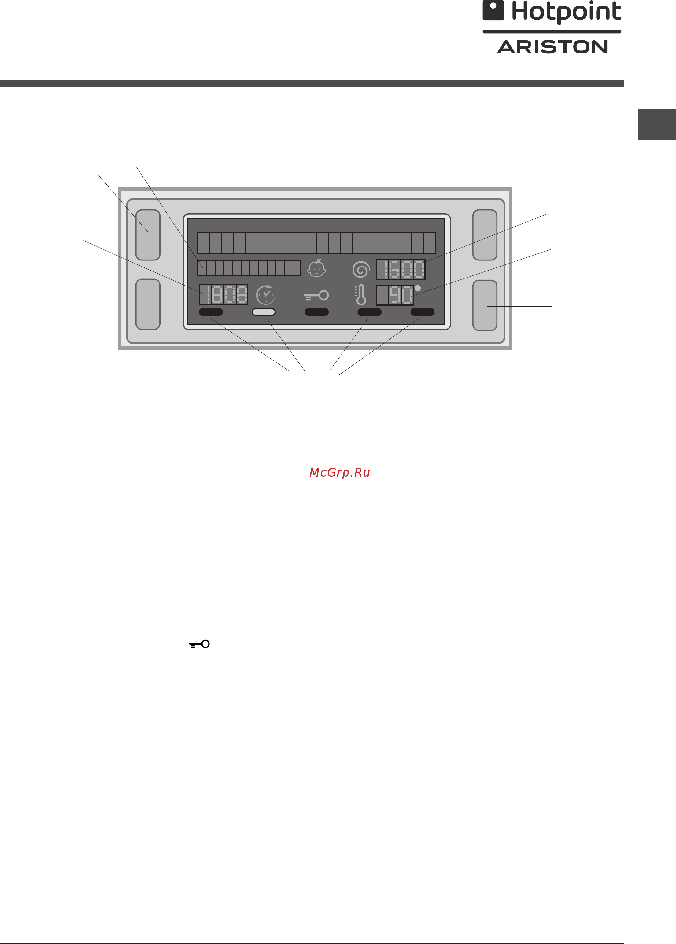 Hotpoint-Ariston FDD9640BEU (F088824) [7/84] Wyświetlacz